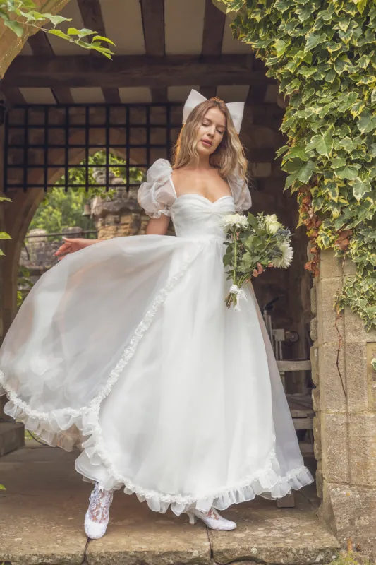 Rose Princess Gown - Pearl White sold by fairy tong