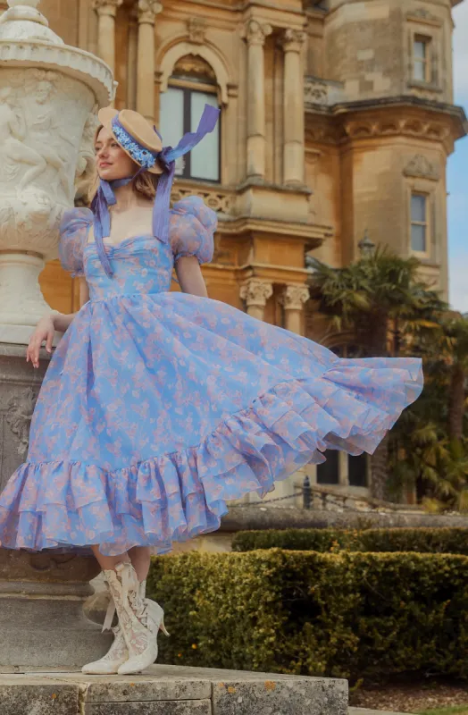 Narcissus Fairy Princess Dress - Cornflower Blue sold by fairy tong