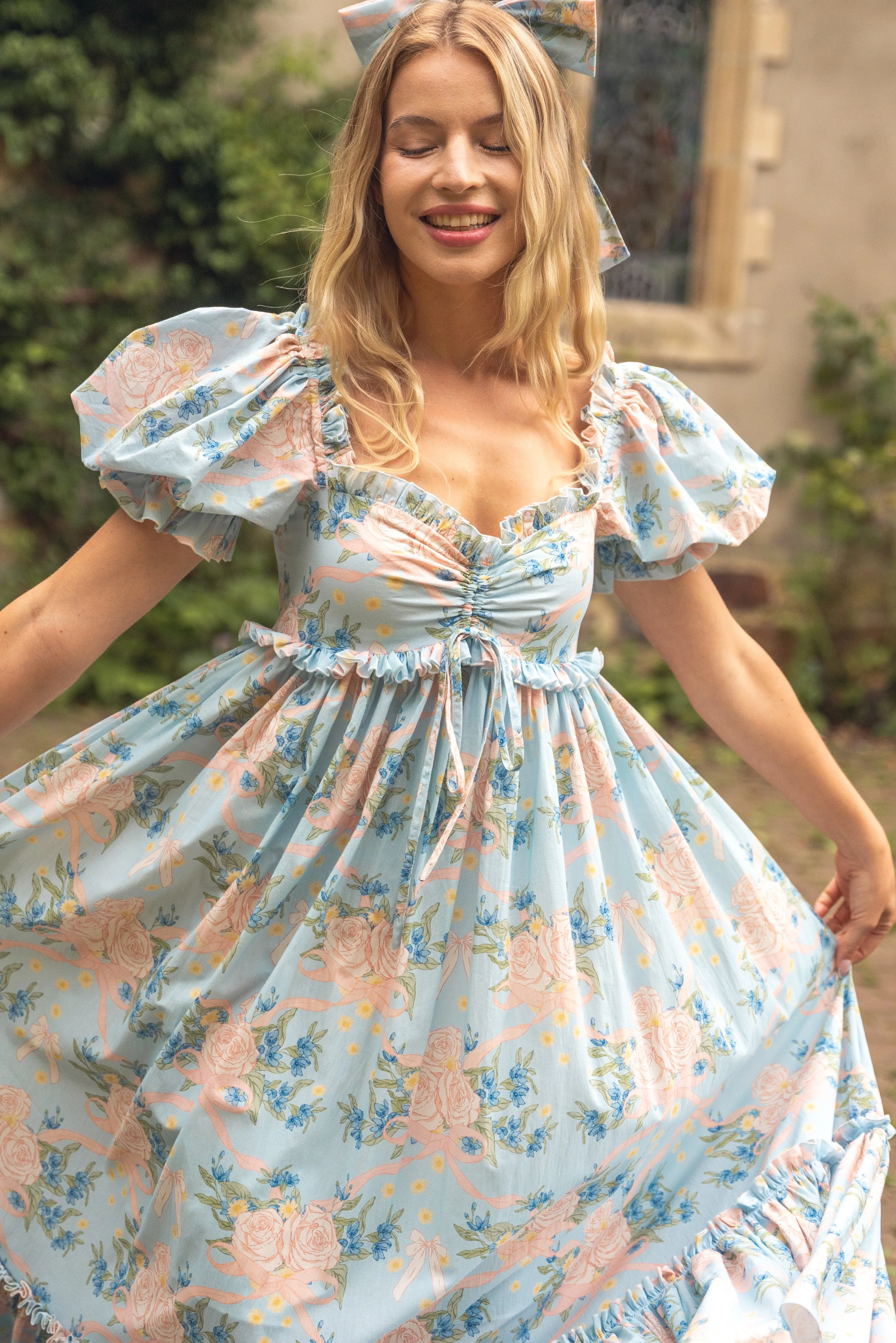 Rose Harmony Maxi Dress sold by fairy tong product image thumbnail 3