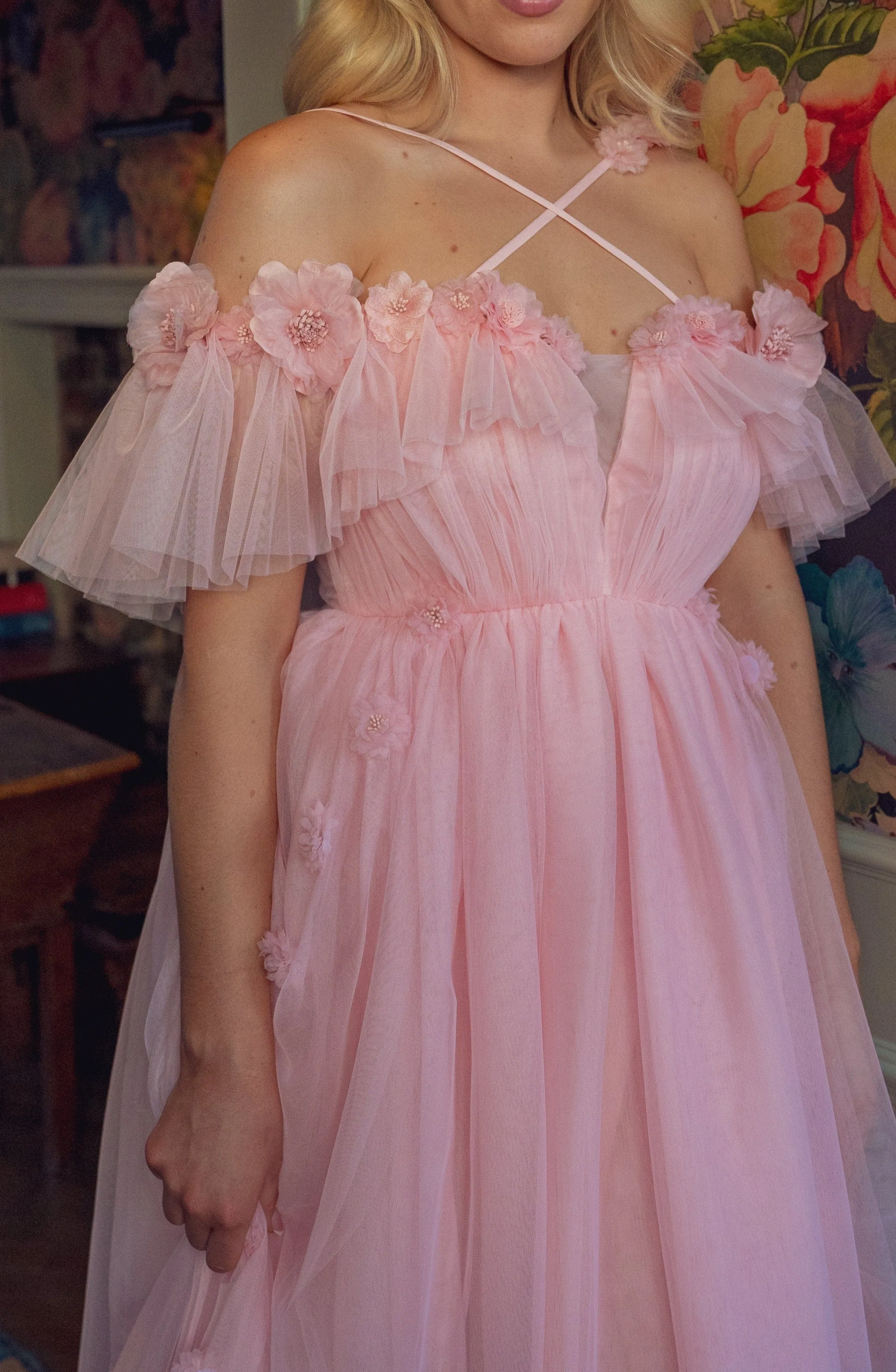 Flora Whisper Gown - Rose Pink sold by fairy tong product image thumbnail 3