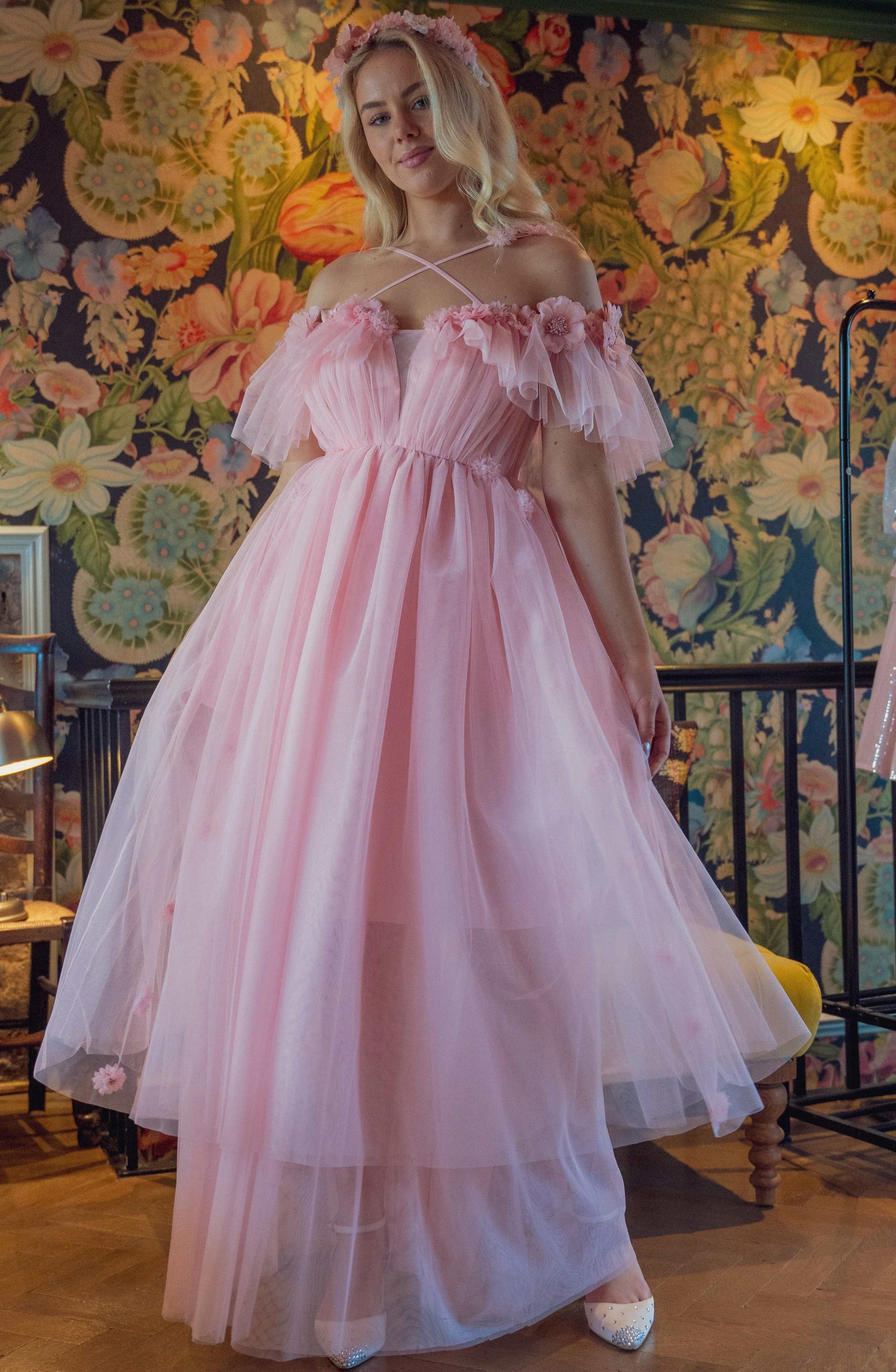 Flora Whisper Gown - Rose Pink sold by fairy tong product image thumbnail 4