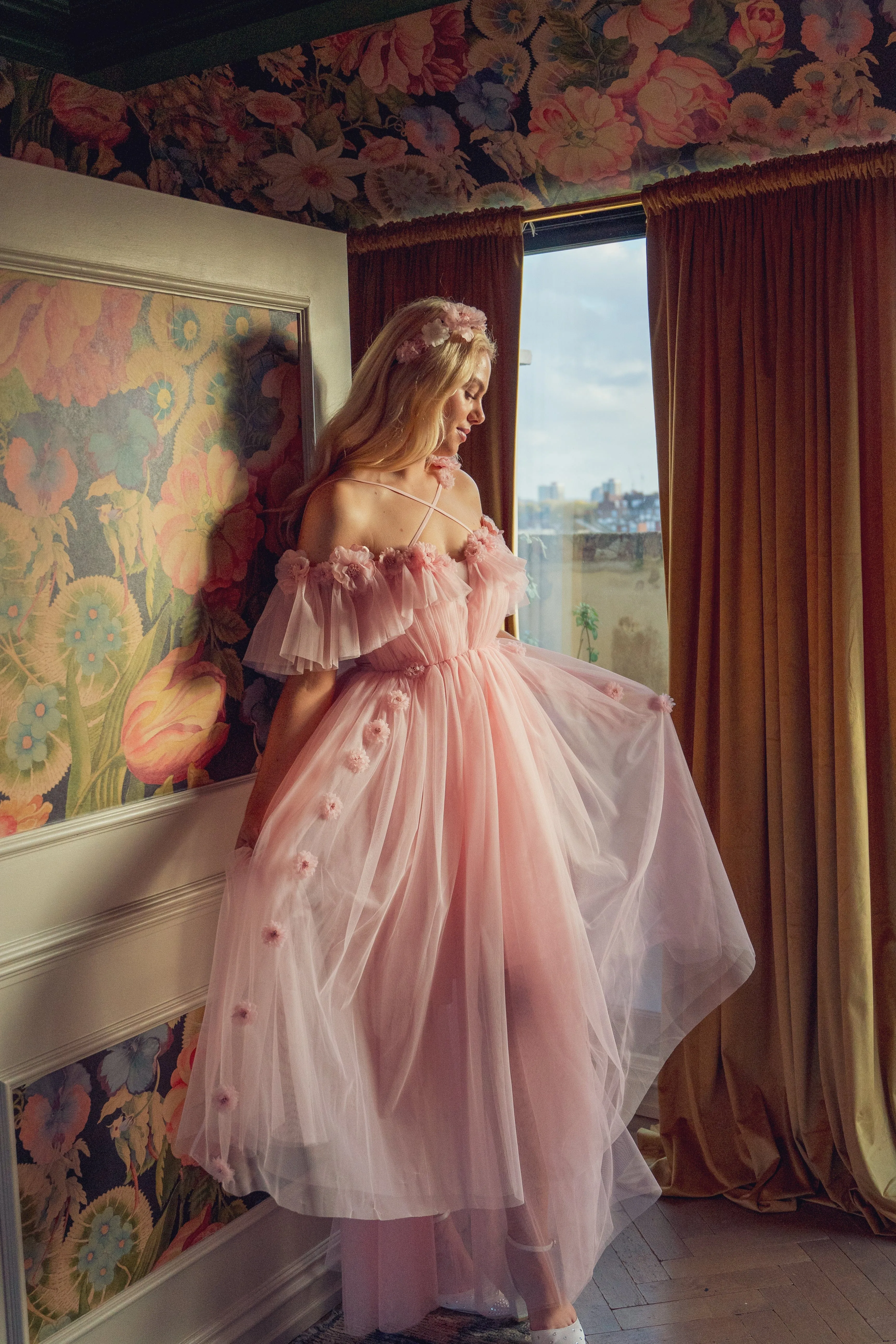 Flora Whisper Gown - Rose Pink sold by fairy tong product image thumbnail 2