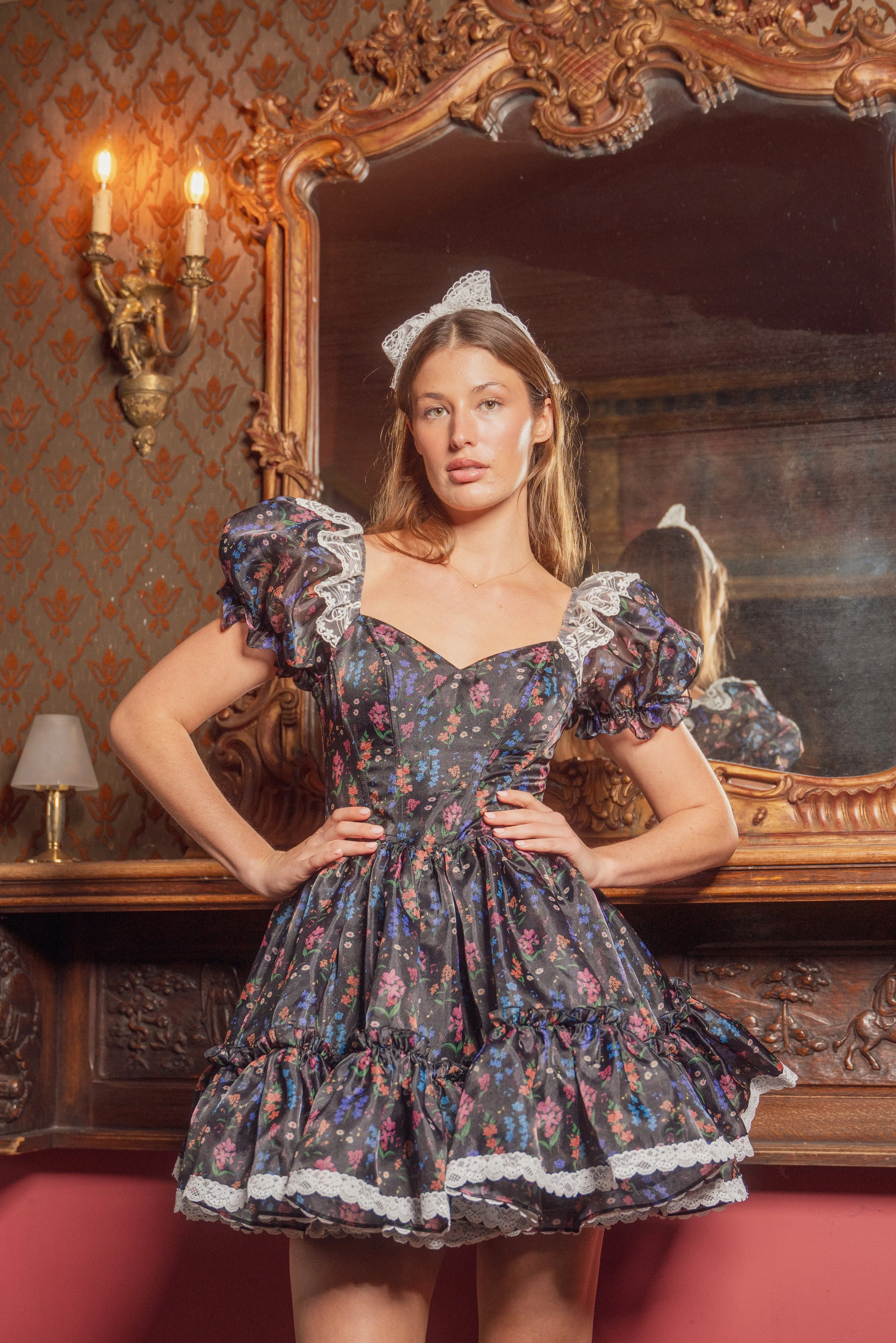 Meadow Nocturne Mini Dress sold by fairy tong product image thumbnail 2