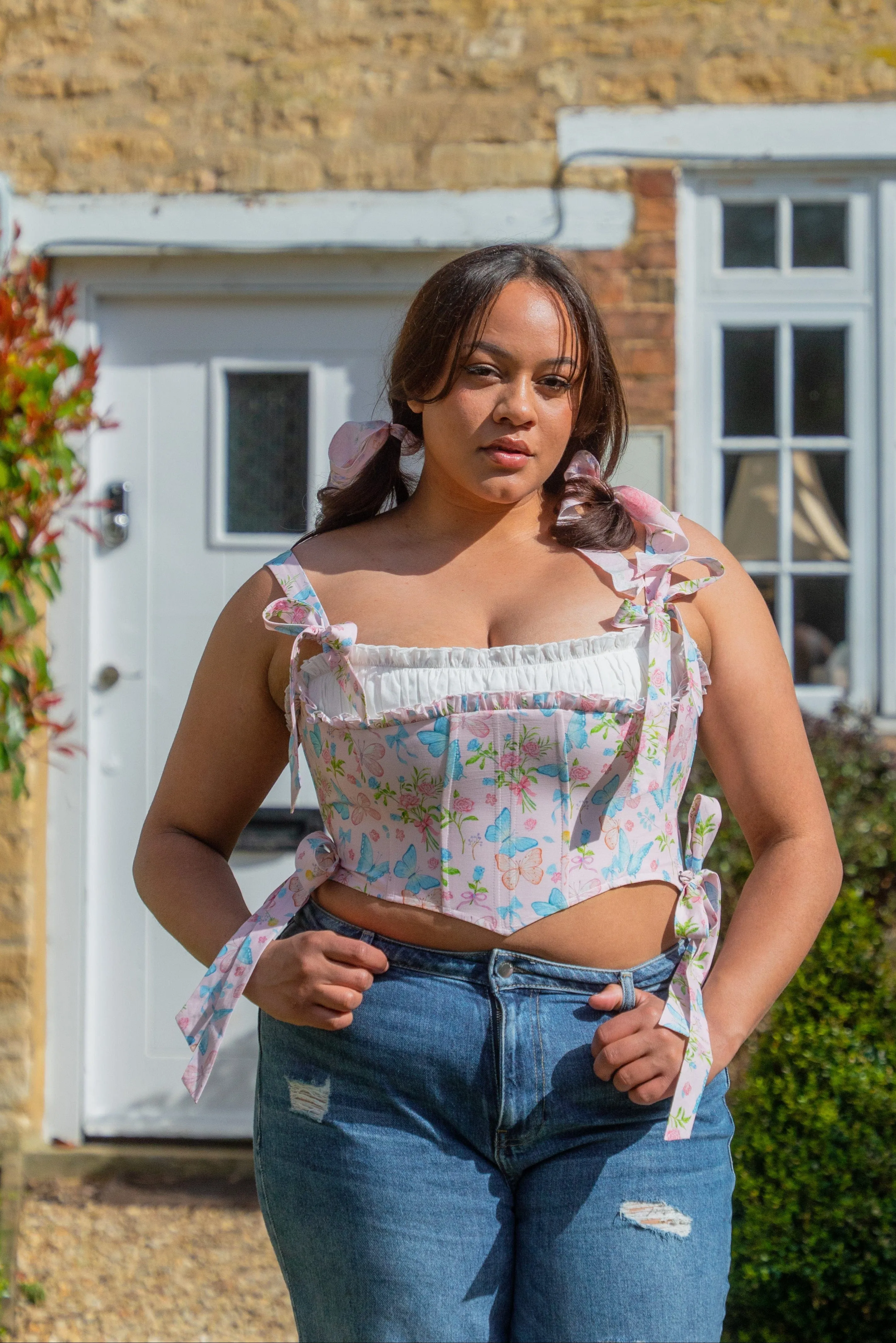 Butterflies in Bloom Corset sold by fairy tong product image thumbnail 3