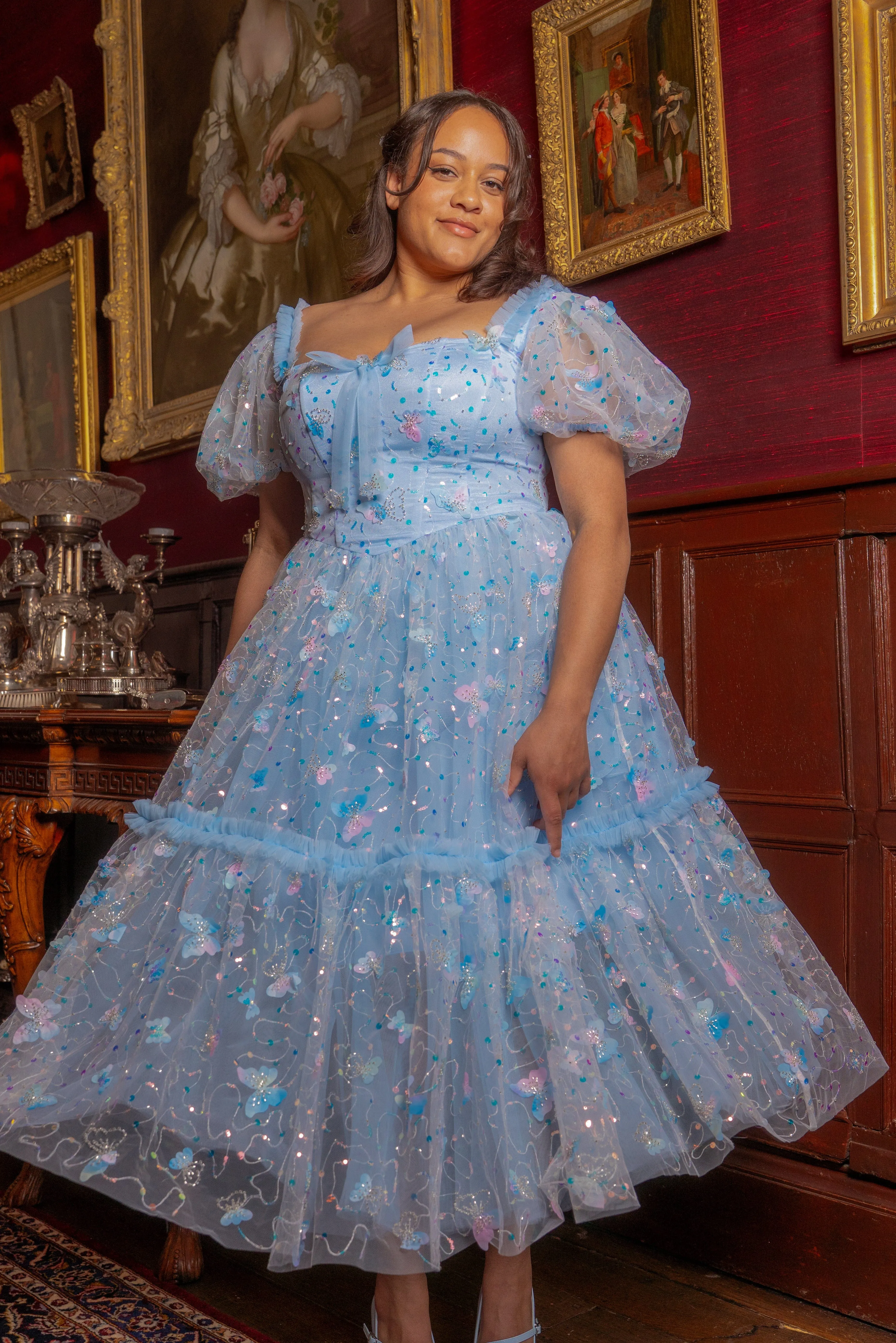 Fairy Hairstreak Midi Dress sold by fairy tong