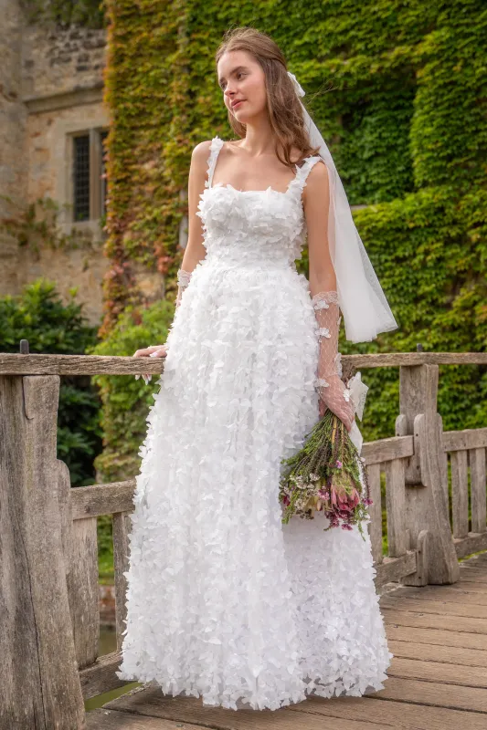 Butterfly Thicket Gown - White sold by fairy tong
