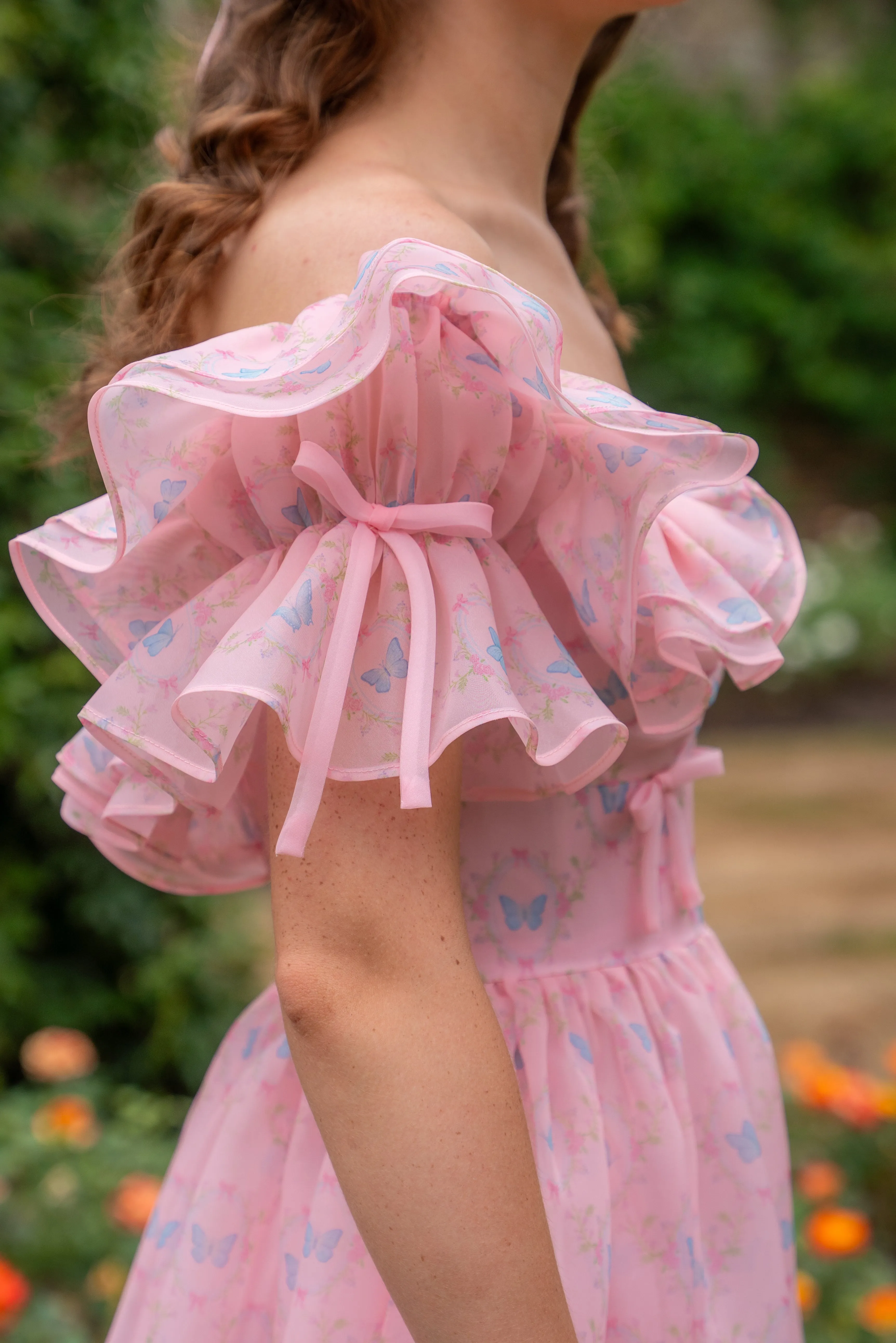 Rose Wing Midi Dress sold by fairy tong product image thumbnail 5