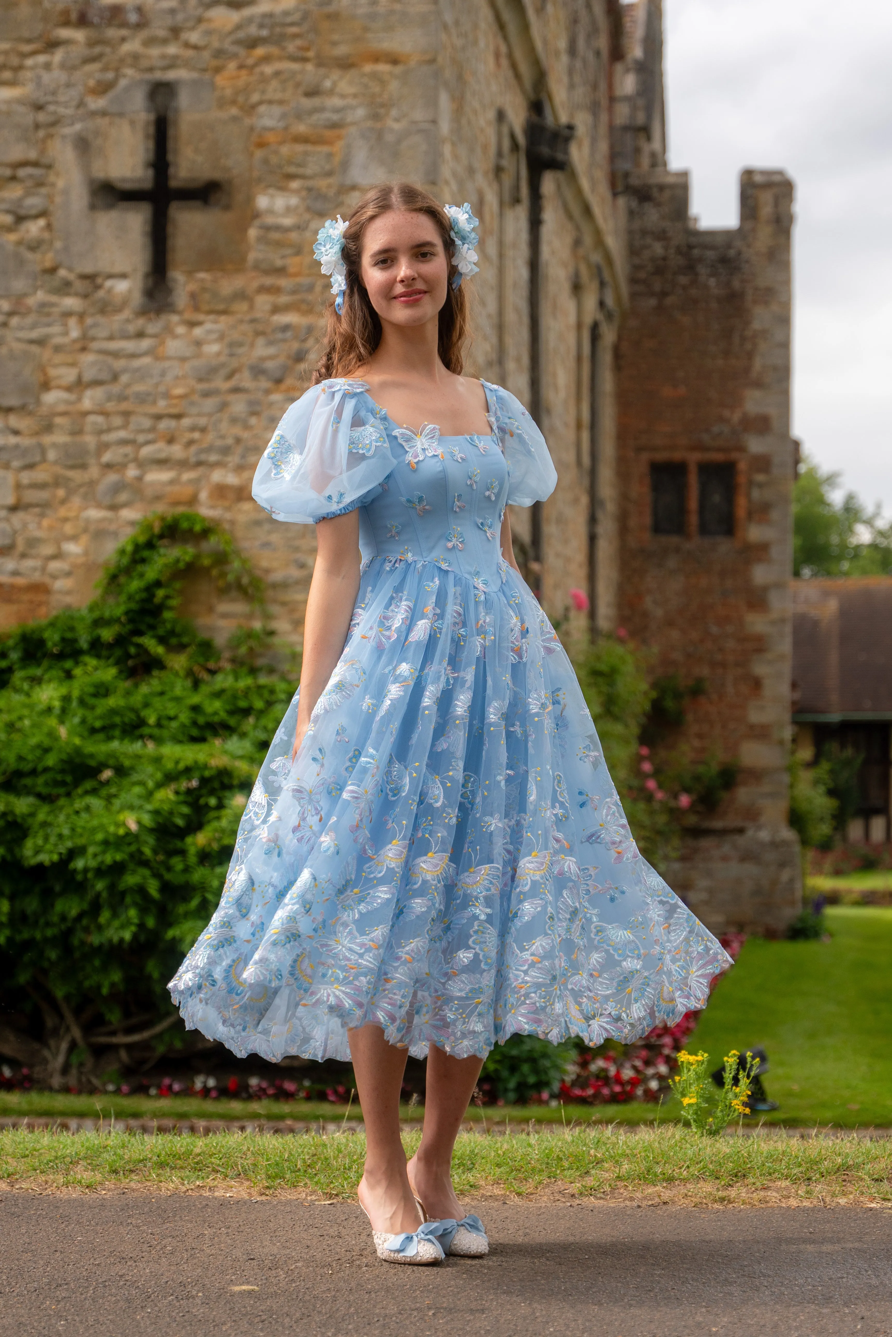 Butterfly Paradise Midi Dress sold by fairy tong product image thumbnail 2