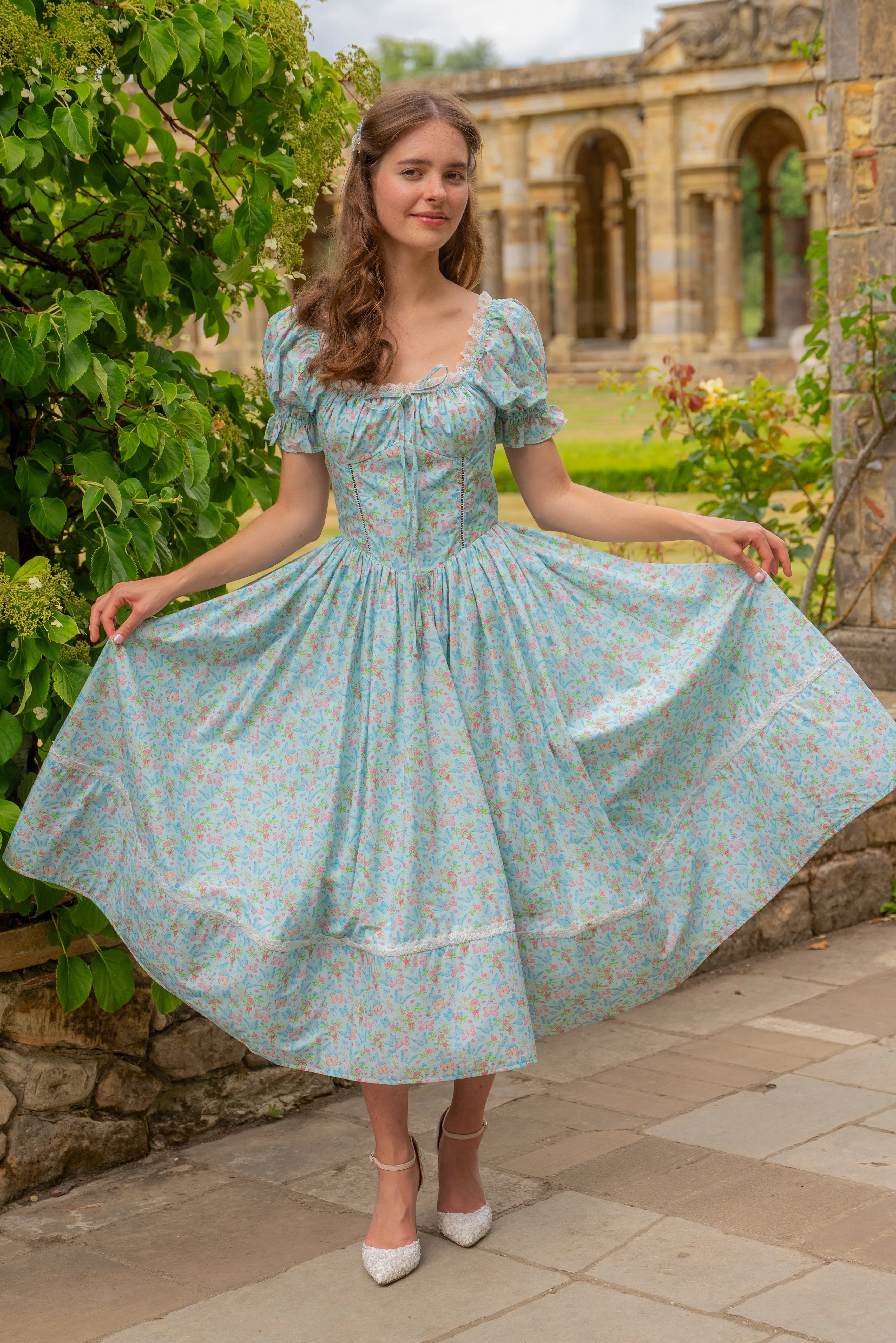 Cottage Bloom Midi Dress sold by fairy tong product image thumbnail 4