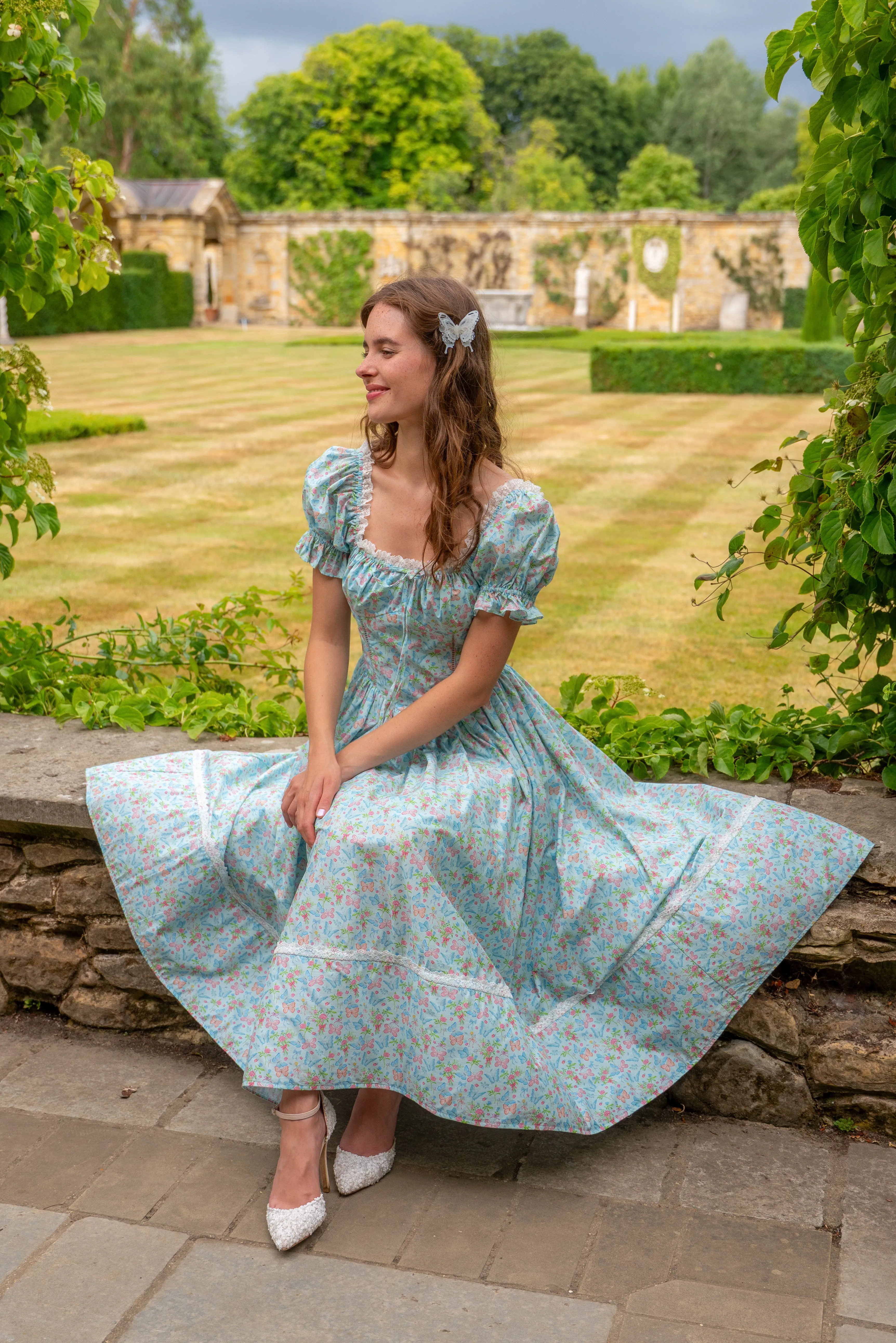 Cottage Bloom Midi Dress sold by fairy tong product image thumbnail 3