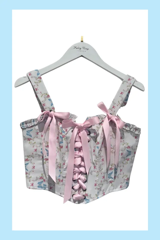 *Sample* Flutter Lace Bloom Corset sold by fairy tong