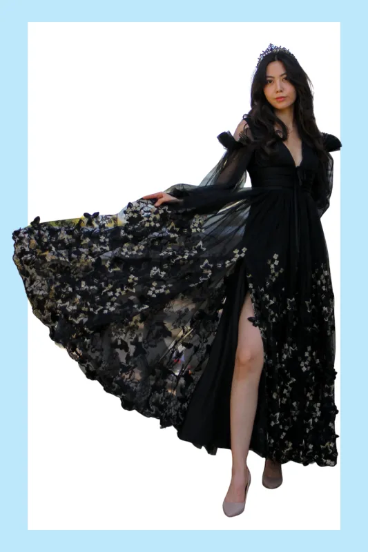 *Sample* Aurora Butterfly Gown - Black sold by fairy tong