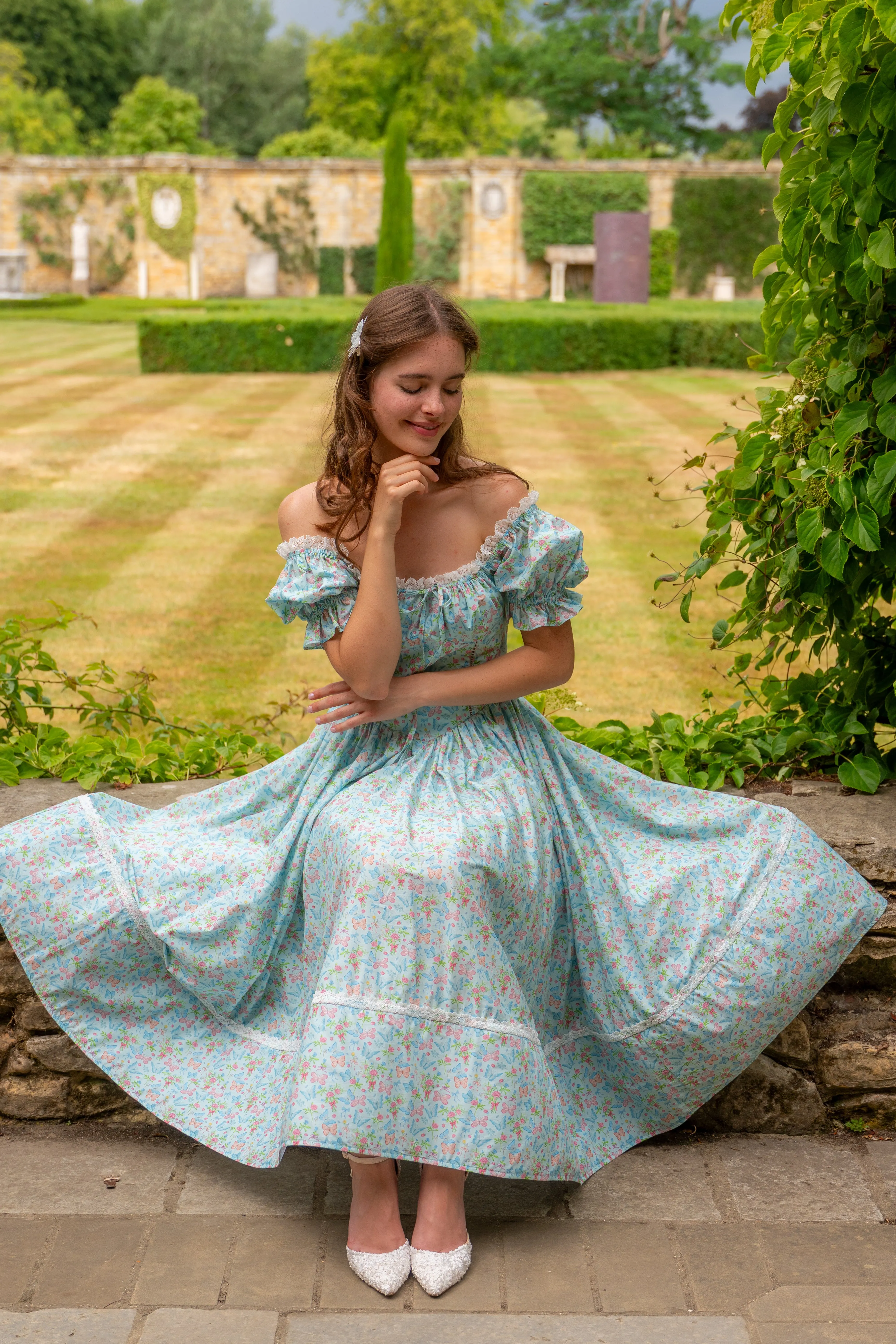 *Sample* Cottage Bloom Midi Dress sold by fairy tong product image thumbnail 3