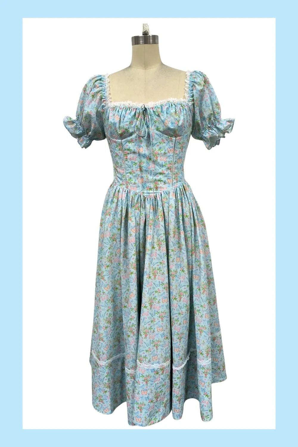 *Sample* Cottage Bloom Midi Dress sold by fairy tong