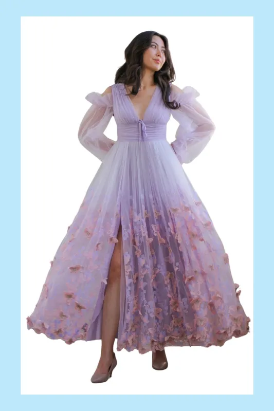 *Sample* Aurora Butterfly Gown - Lavender sold by fairy tong