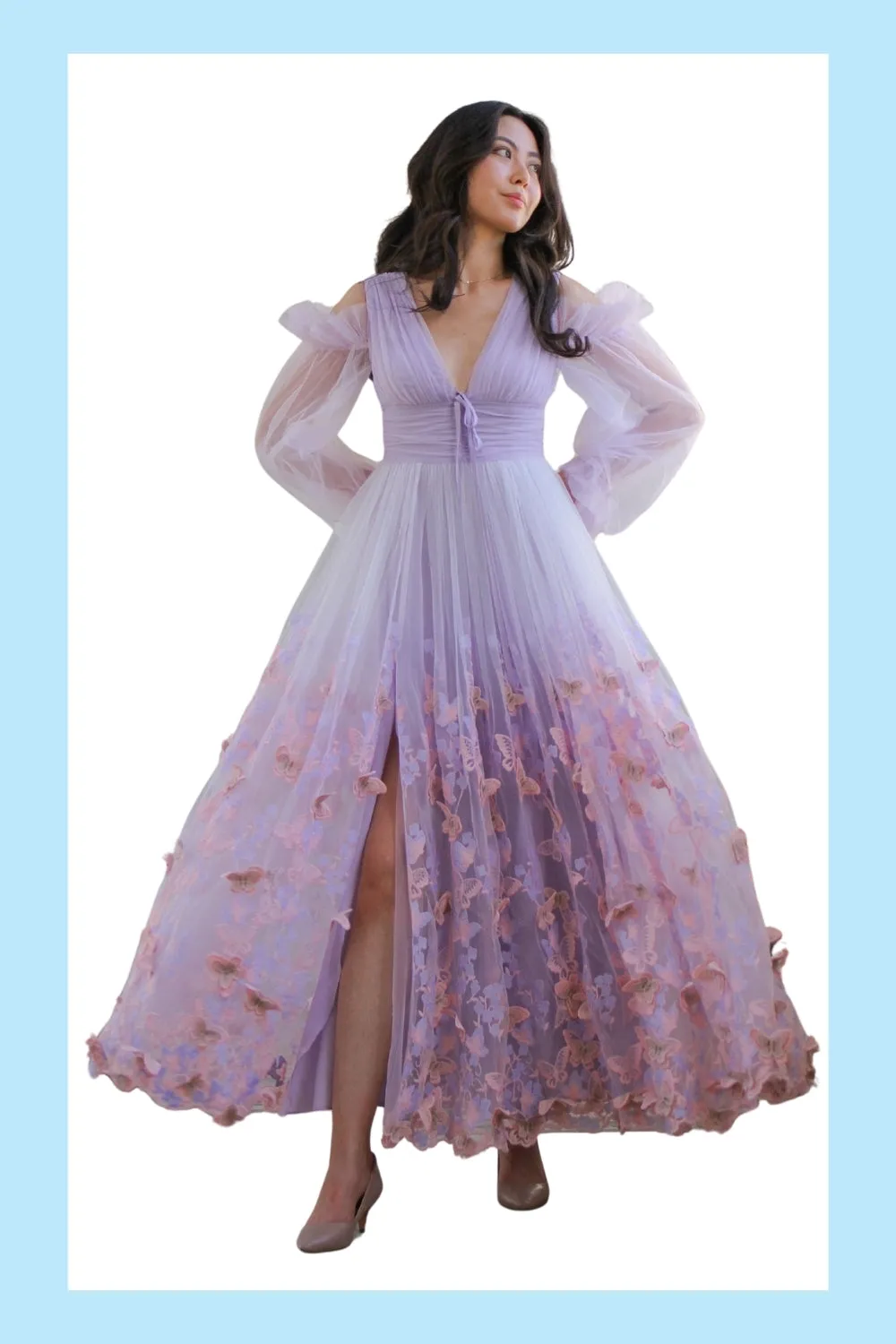*Sample* Aurora Butterfly Gown - Lavender sold by fairy tong