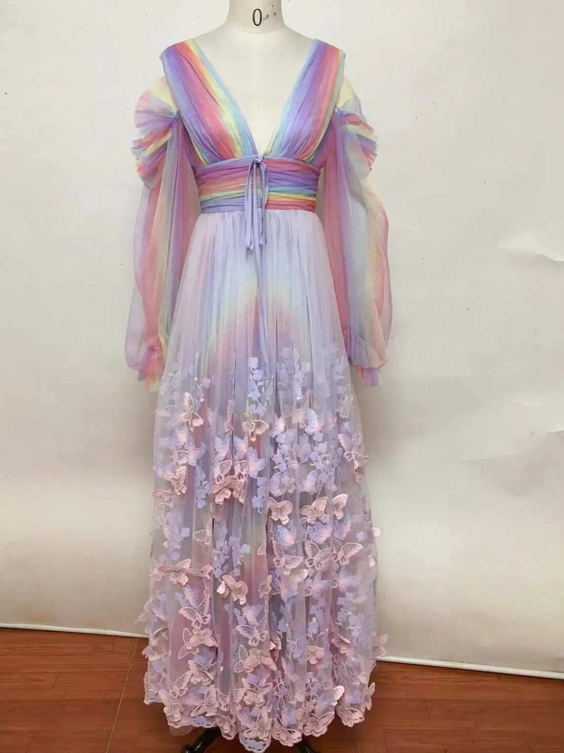 *Sample* Aurora Butterfly Gown - Rainbow sold by fairy tong product image thumbnail 3