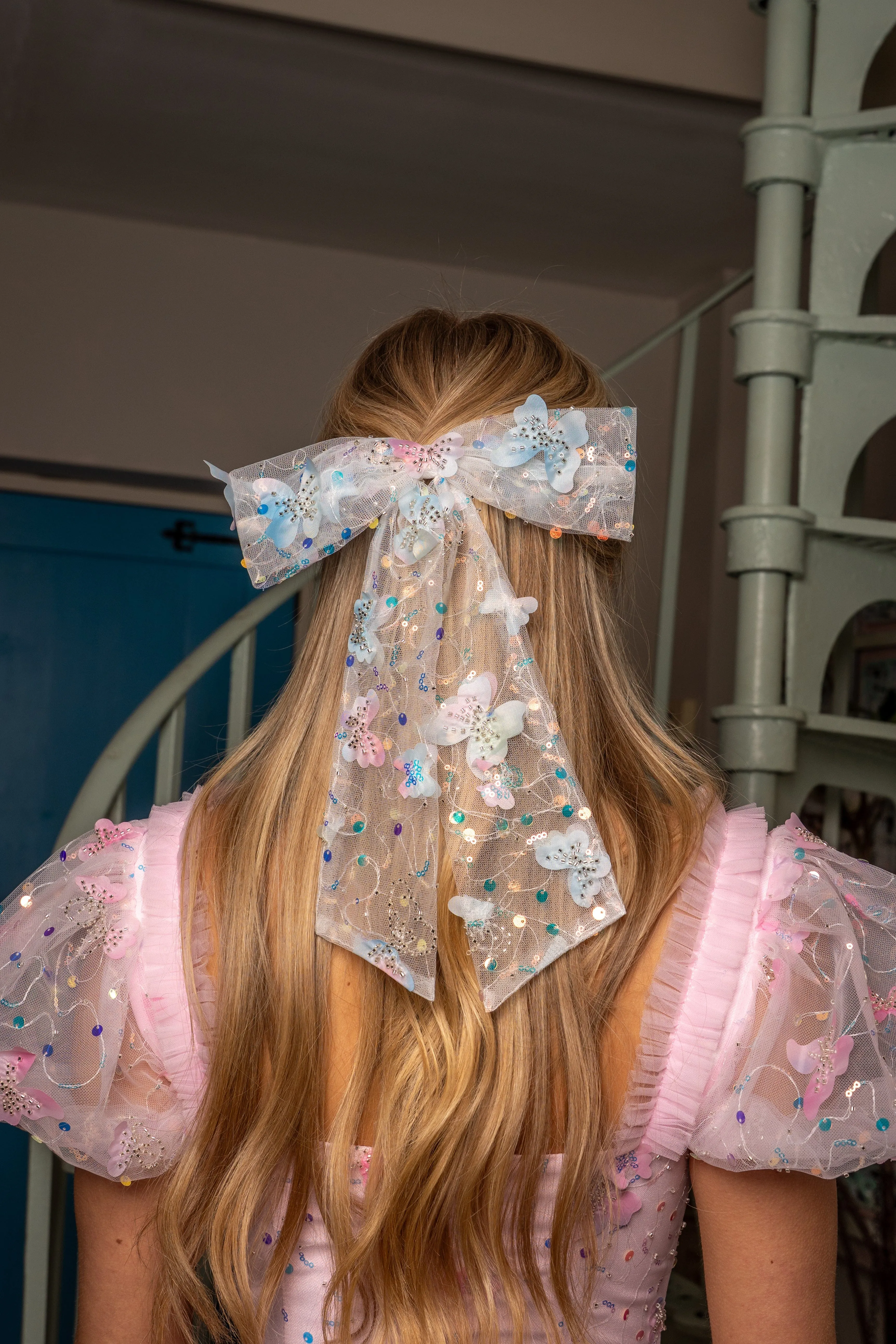 Fairy Hairstreak Hair Bow - Pink & Blue sold by fairy tong product image thumbnail 5