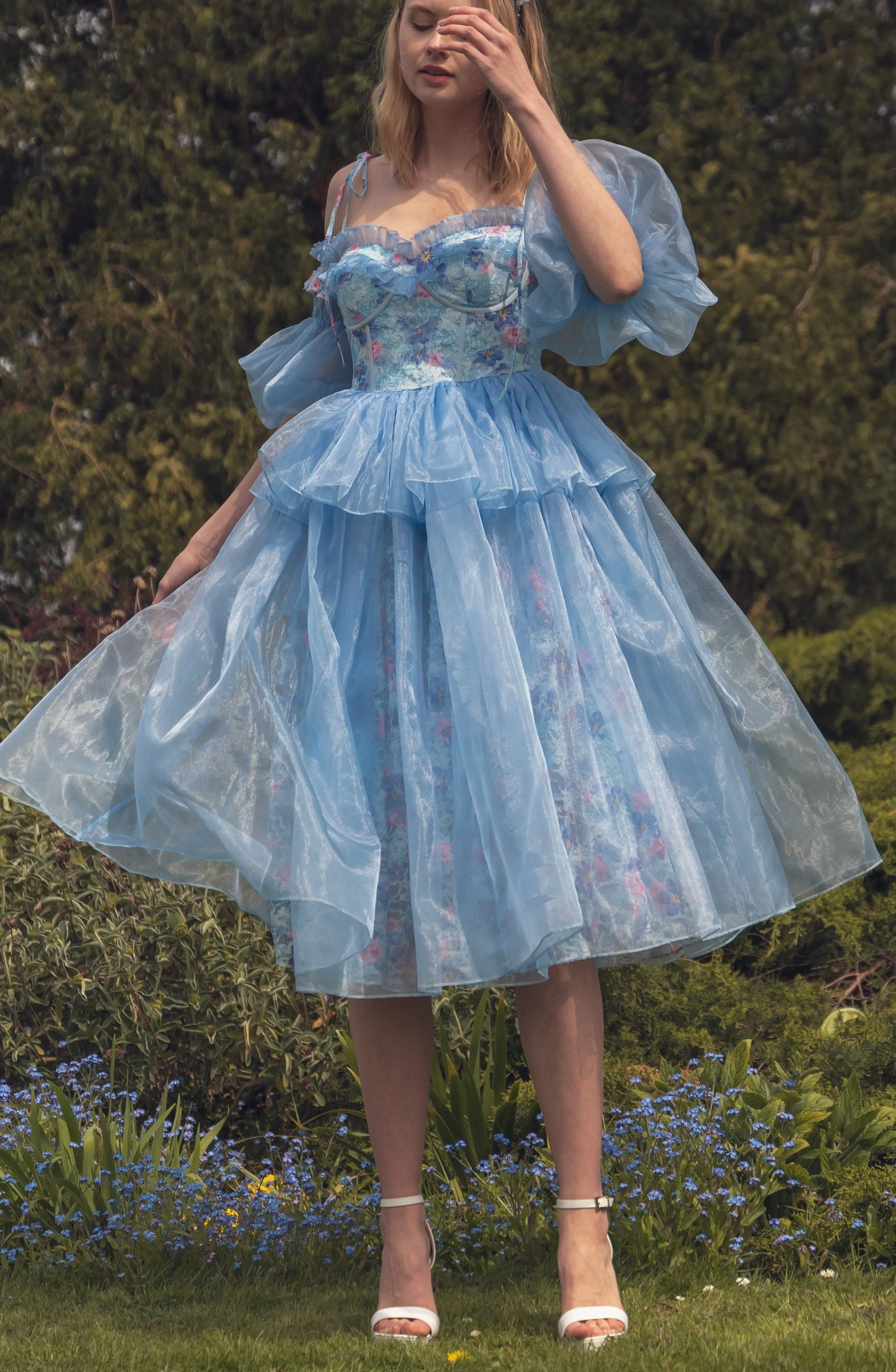 Wildflower Sea Midi Dress sold by fairy tong product image thumbnail 5