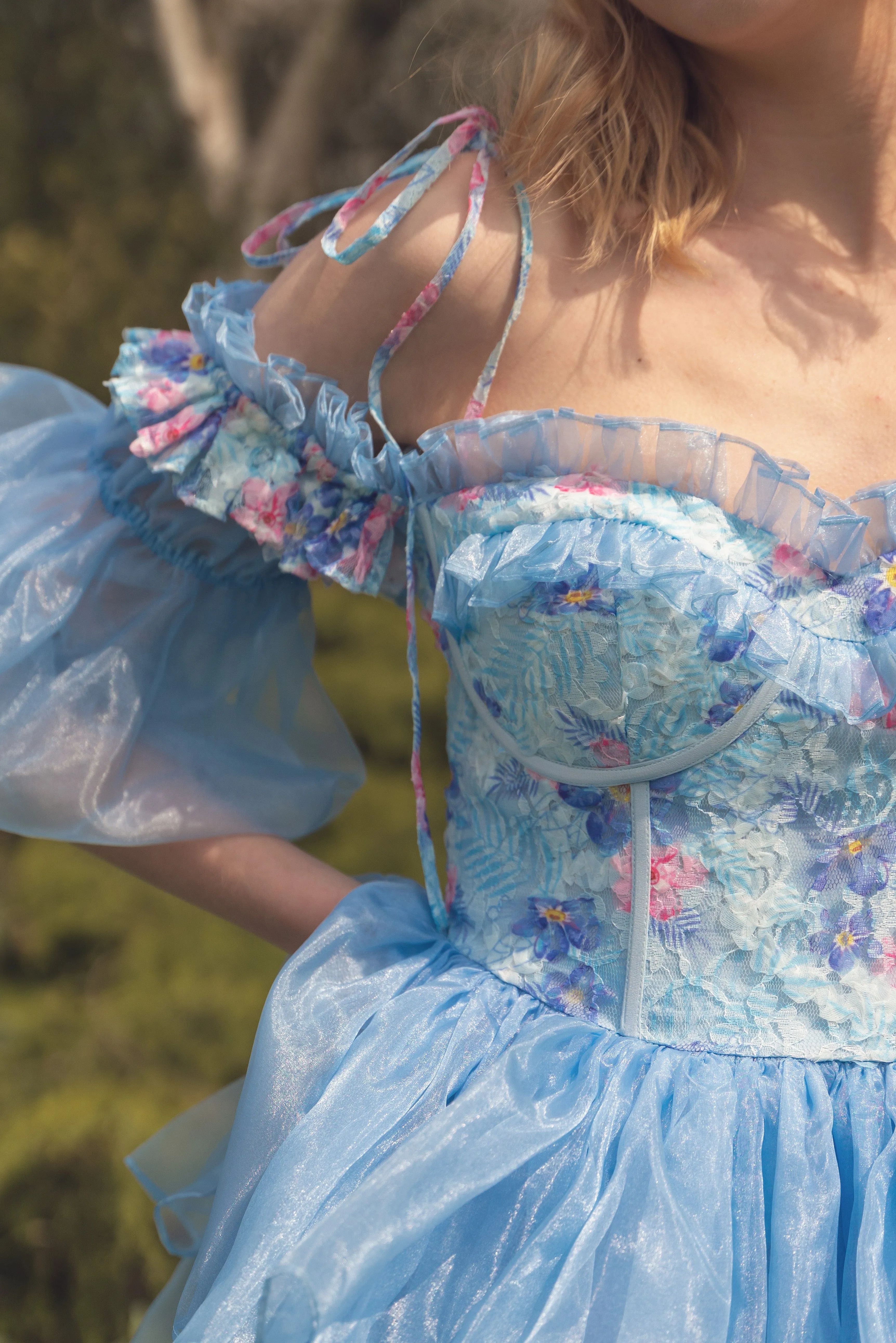 Wildflower Sea Midi Dress sold by fairy tong product image thumbnail 4