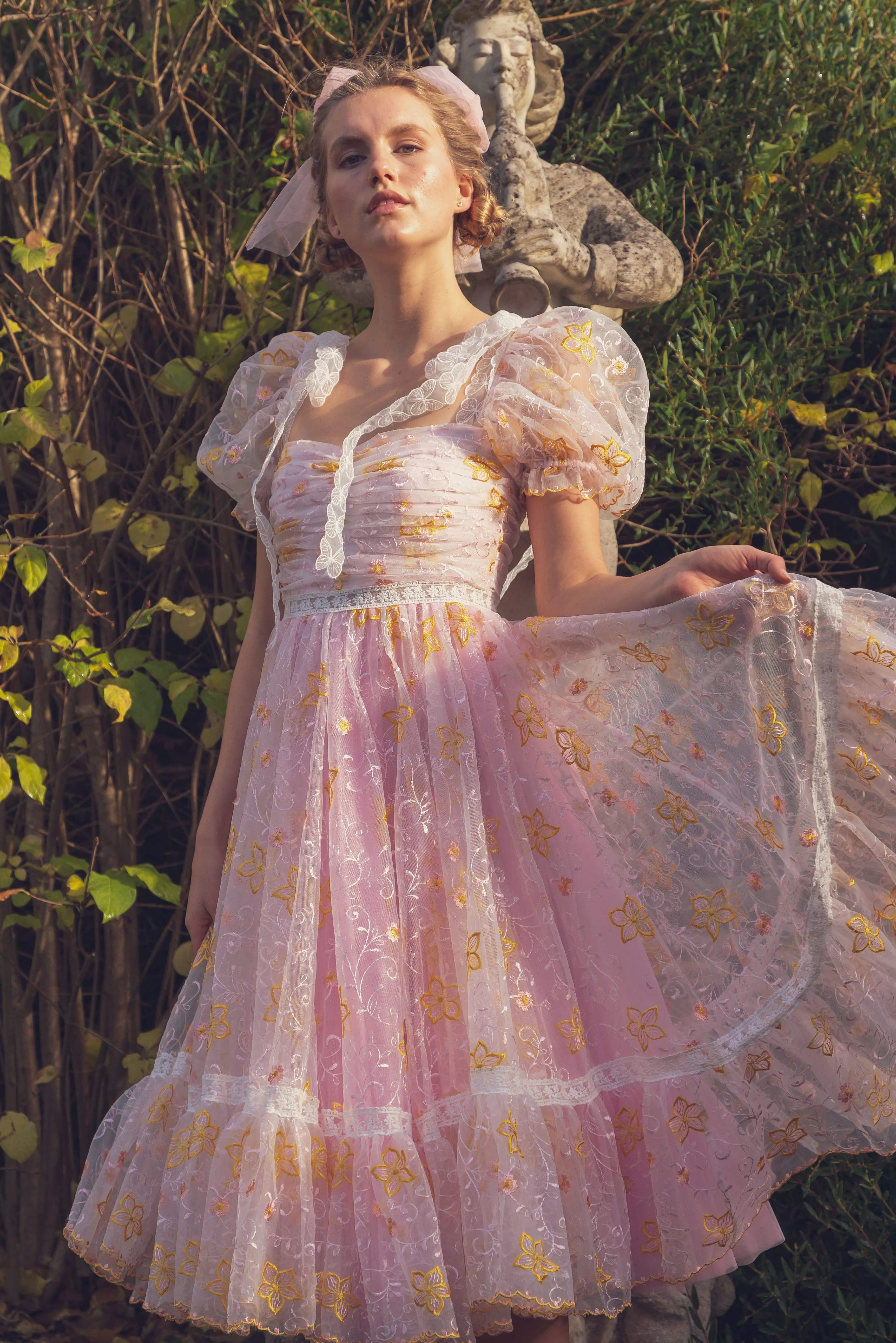 Pink Magic Midi Dress sold by fairy tong product image thumbnail 4