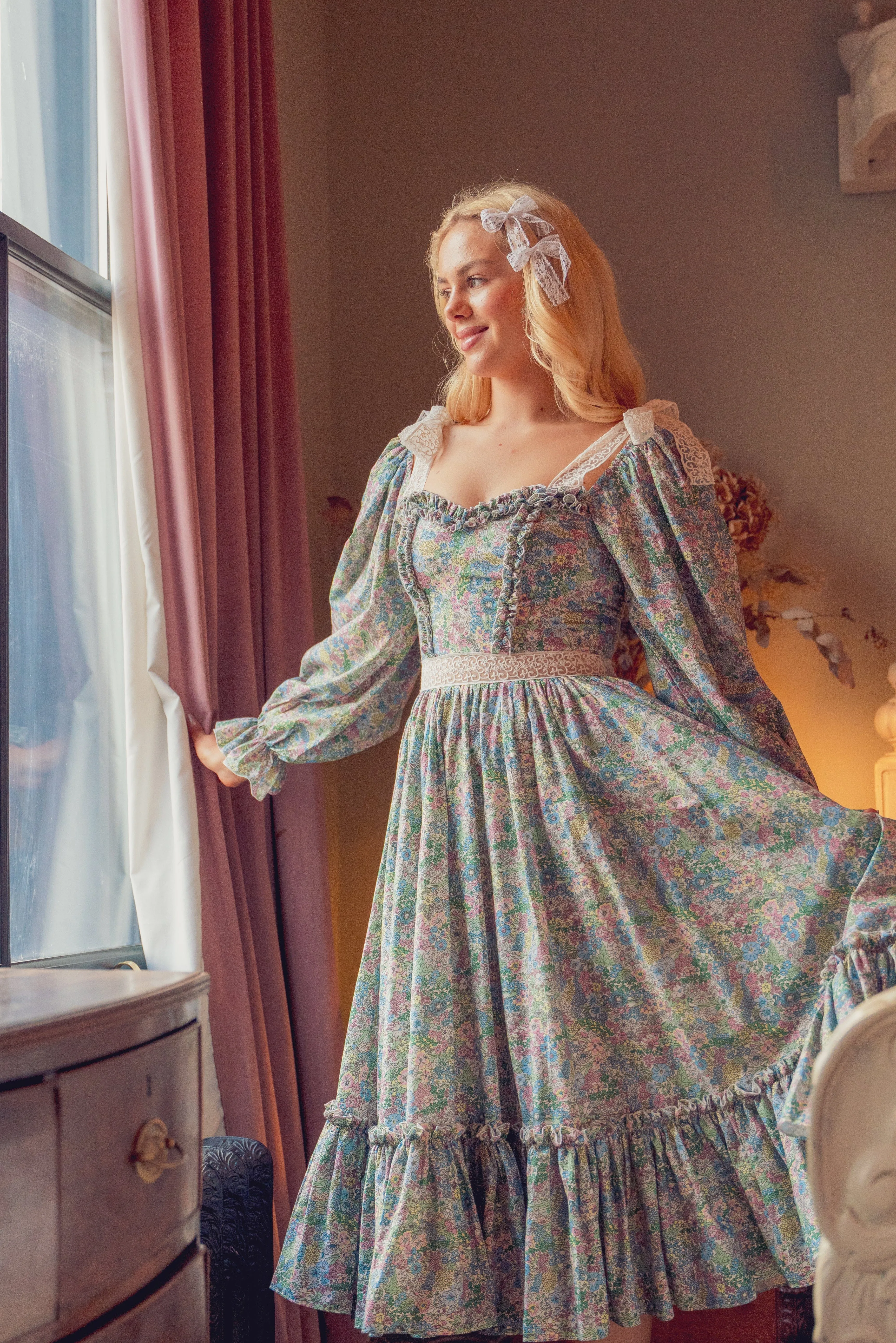 Wild Meadow Magic Midi Dress - Pastel sold by fairy tong product image thumbnail 3