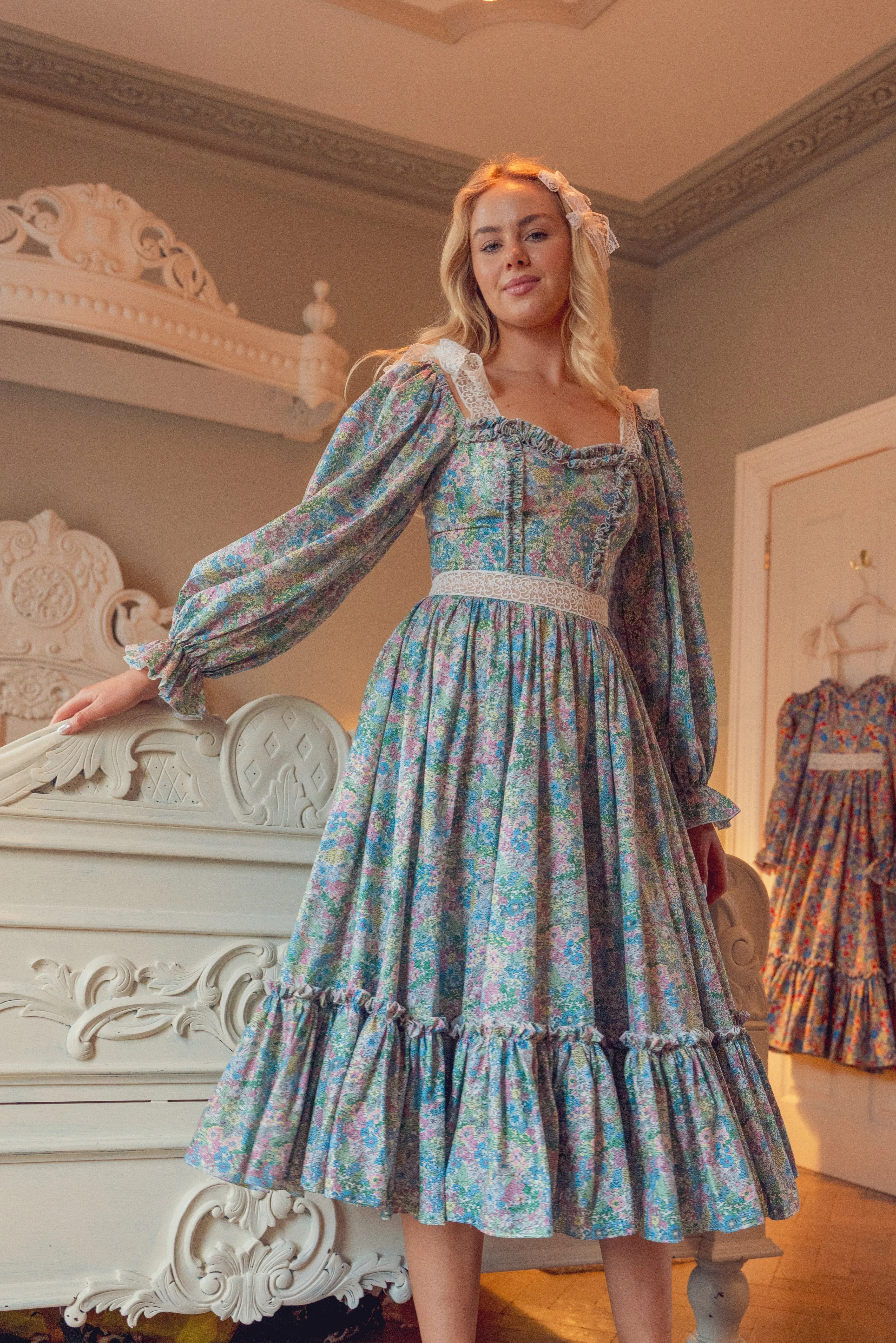 Wild Meadow Magic Midi Dress - Pastel sold by fairy tong