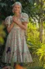 Cottage Magic Midi Dress - Light Turquoise sold by fairy tong