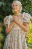 Cottage Magic Midi Dress - Light Turquoise sold by fairy tong