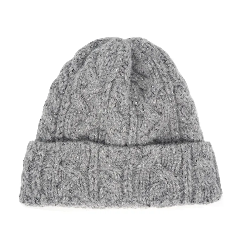LAST ONE Knit Line Chunky Cable Knit Beanie // Italian Donegal Wool (OS) sold by Found Feather