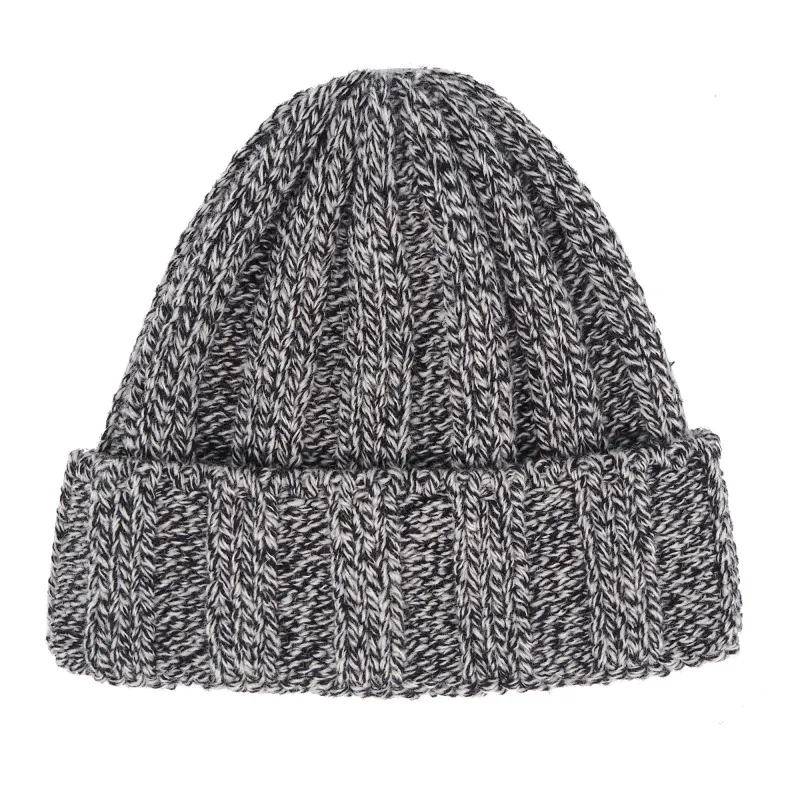 LAST ONE Knit Line Rib Beanie // Italian Donegal Wool (OS) made by Found Feather