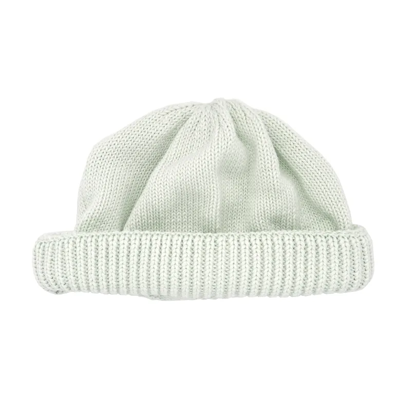 LAST ONES Knit Line Knit Roll Watch Cap // Cotton Knit (2 colors) made by Found Feather