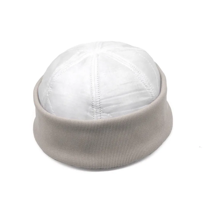 Reissue 6 Panel Watch Cap // Vintage US M65 Liner - White made by Found Feather