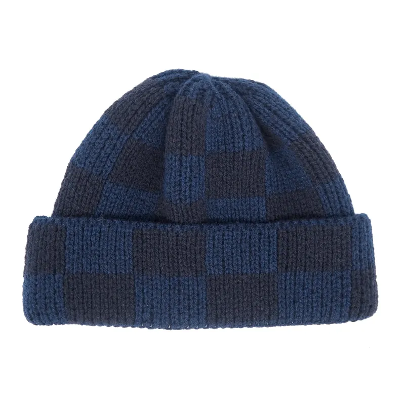 LAST ONE Knit Line Checker Beanie // Italian Donegal Wool (OS) sold by Found Feather