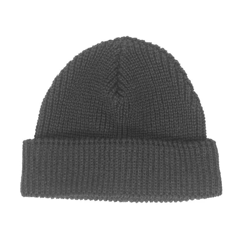 Knit Line Watch Cap // Cotton, Linen - Black made by Found Feather