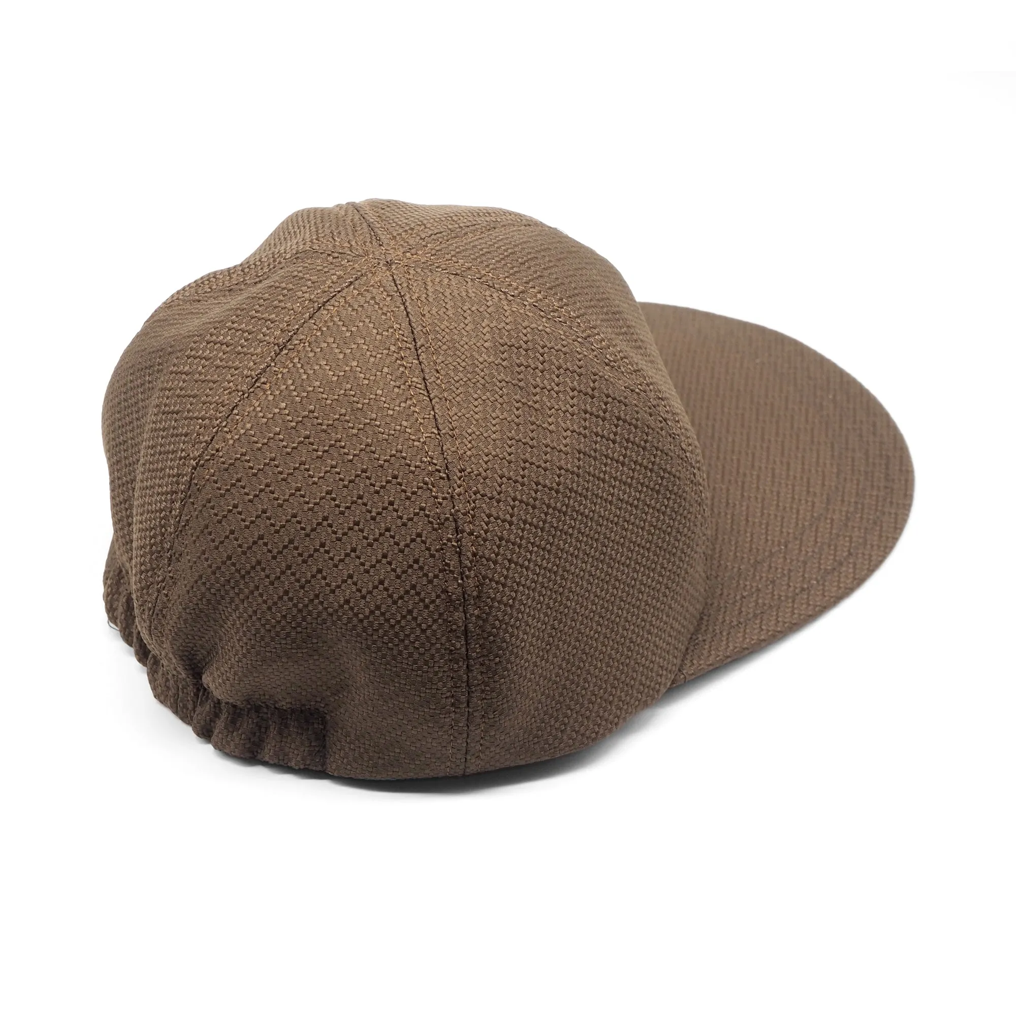 LAST ONE - Classic 6 Panel Cap // Sazanami (Hakama Fabric) - Brown ML sold by Found Feather product image thumbnail 3