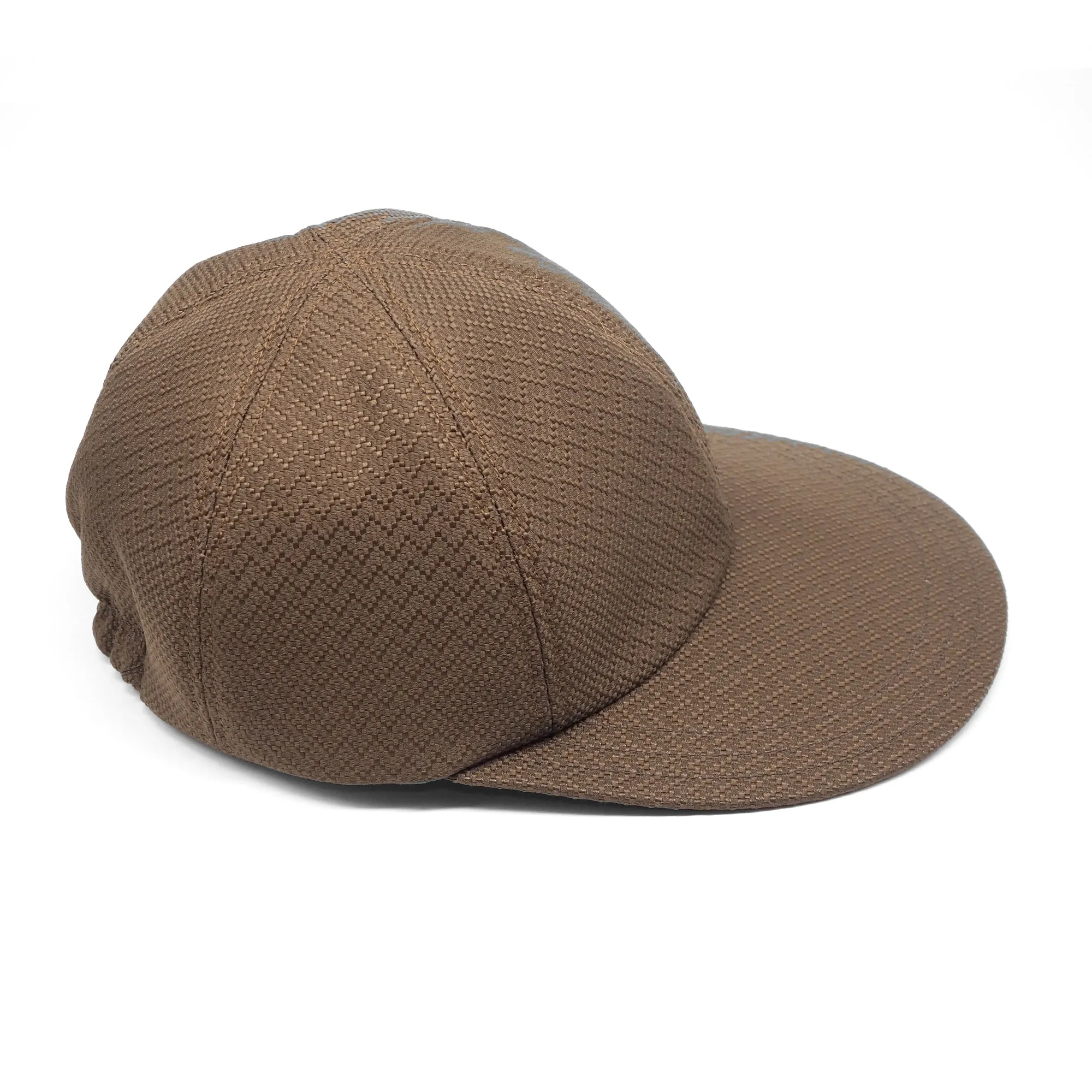 LAST ONE - Classic 6 Panel Cap // Sazanami (Hakama Fabric) - Brown ML sold by Found Feather product image thumbnail 2