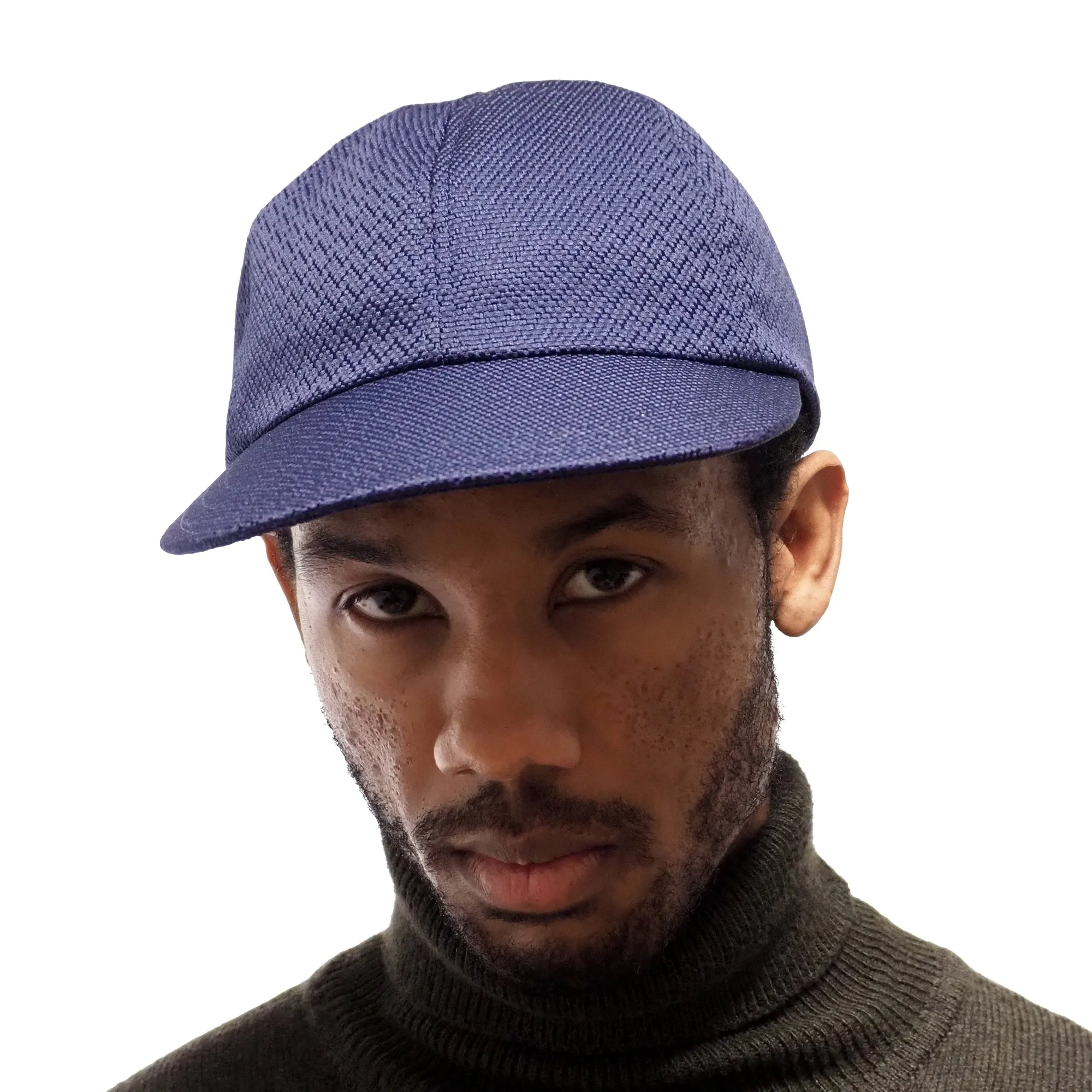 LAST ONE - Classic 6 Panel Cap // Sazanami (Hakama Fabric) - Blue ML sold by Found Feather product image thumbnail 4