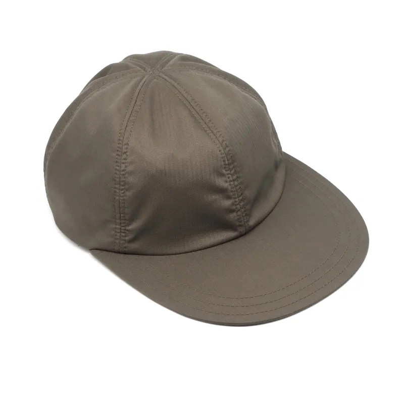 LAST ONE - Classic 6 Panel Cap // Herringbone (CoolMAX) - Olive SM made by Found Feather
