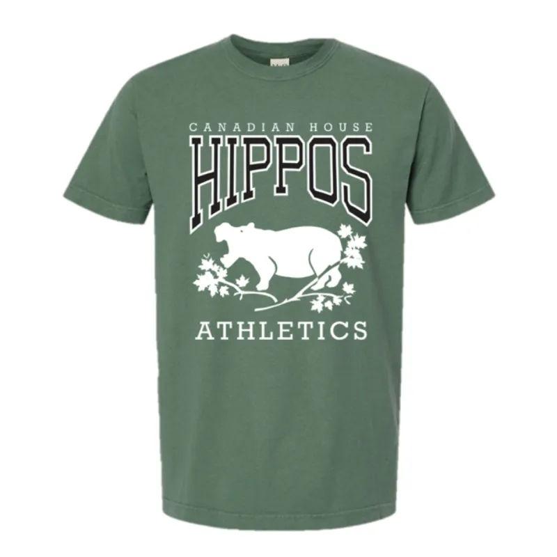 Retrontario House Hippos T-Shirt - Light Green sold by RetroKid