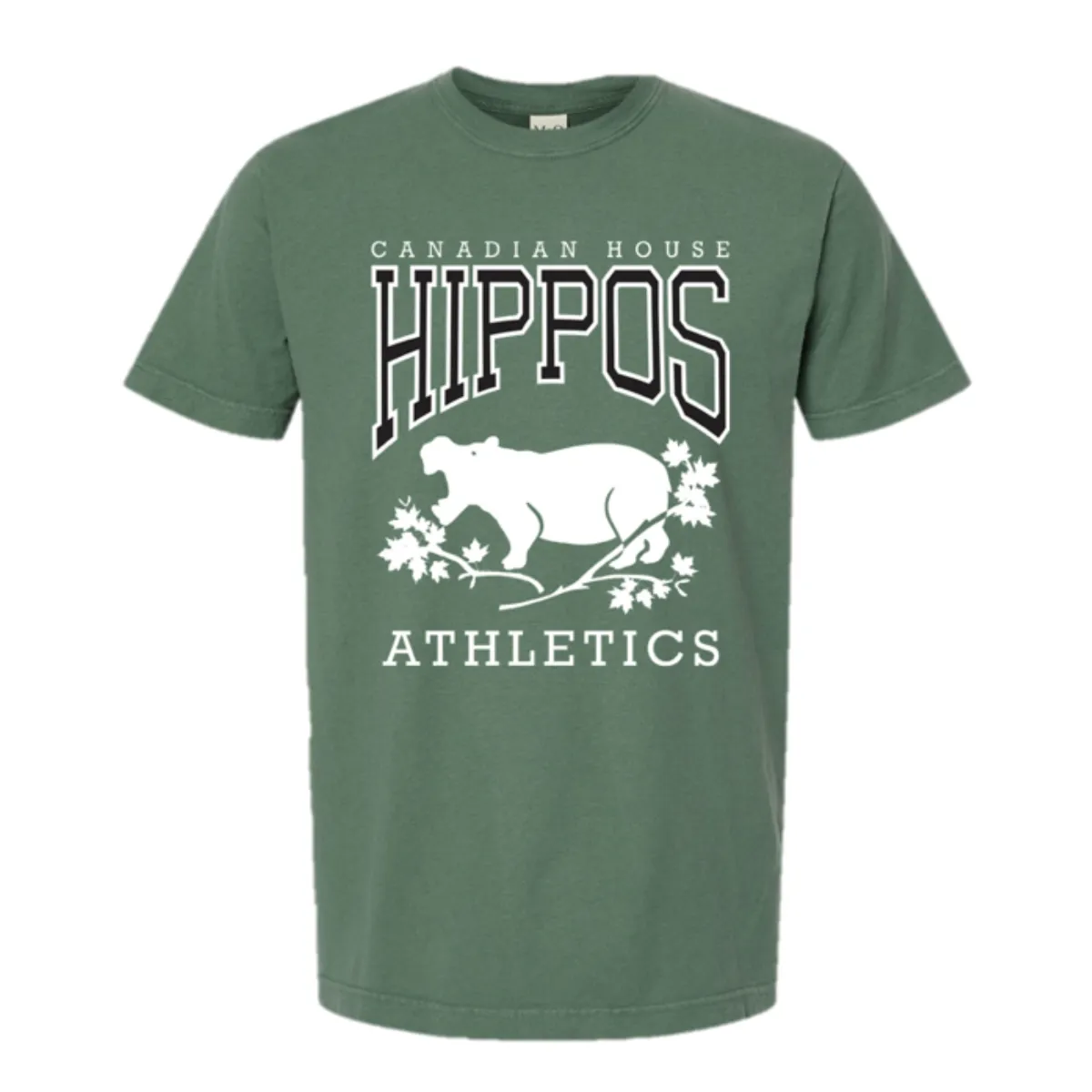 Retrontario House Hippos T-Shirt - Light Green sold by RetroKid