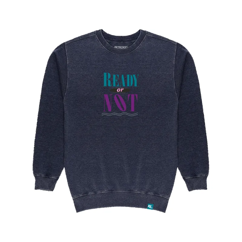 Ready or Not Vintage Crew - Indigo sold by RetroKid