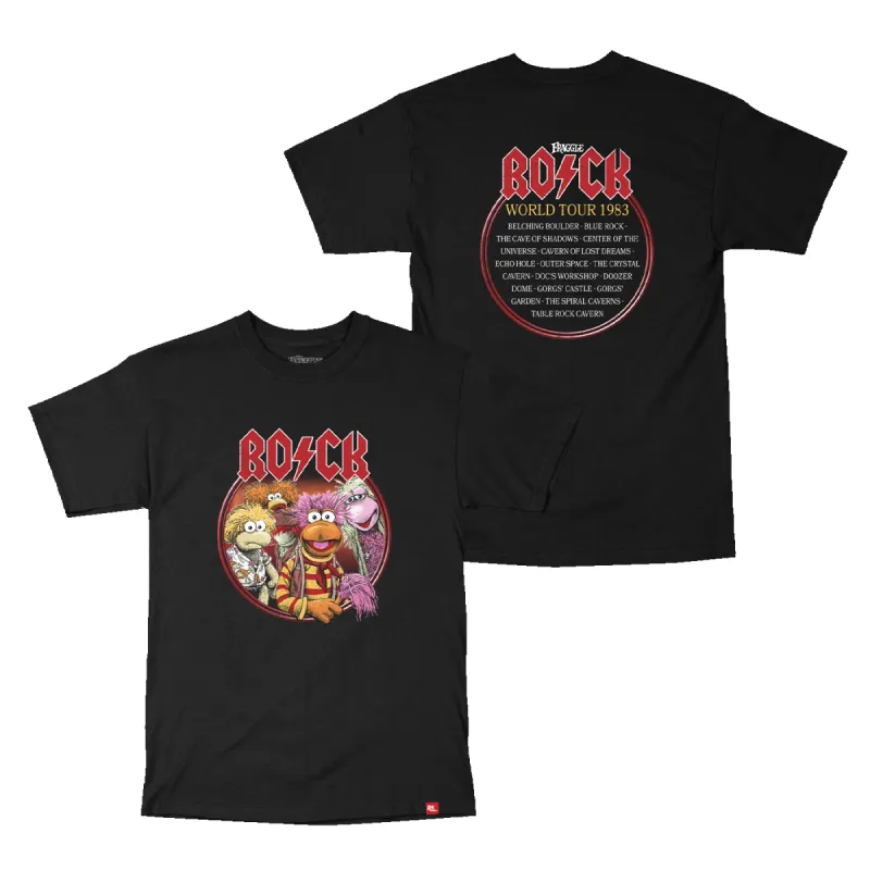 Fraggle Rock Band Tour T-Shirt - Black sold by RetroKid
