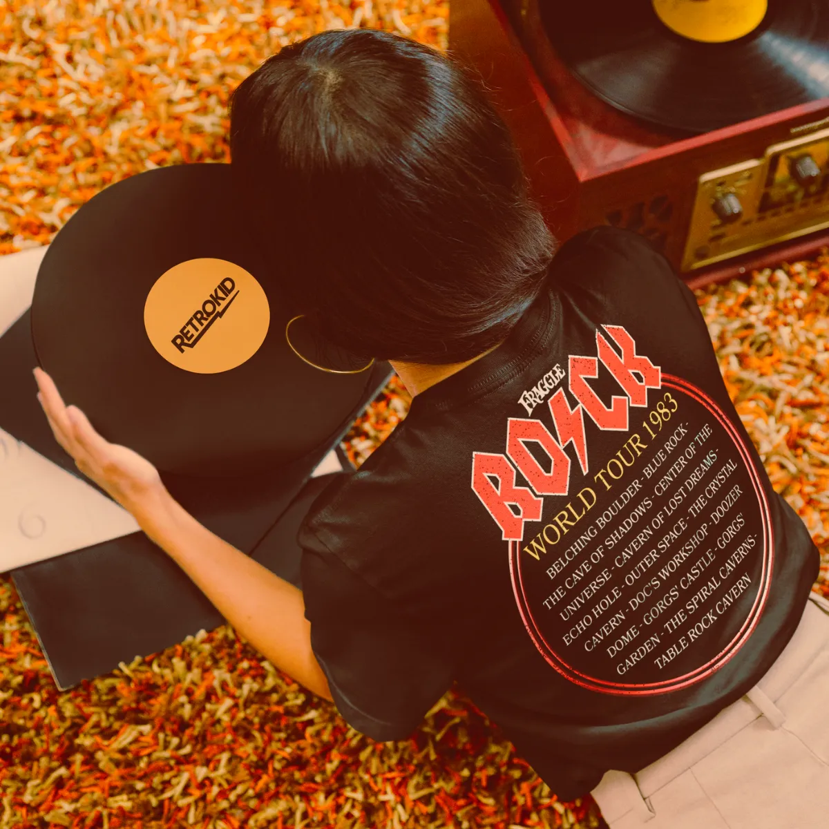 Fraggle Rock Band Tour T-Shirt - Black sold by RetroKid product image thumbnail 3