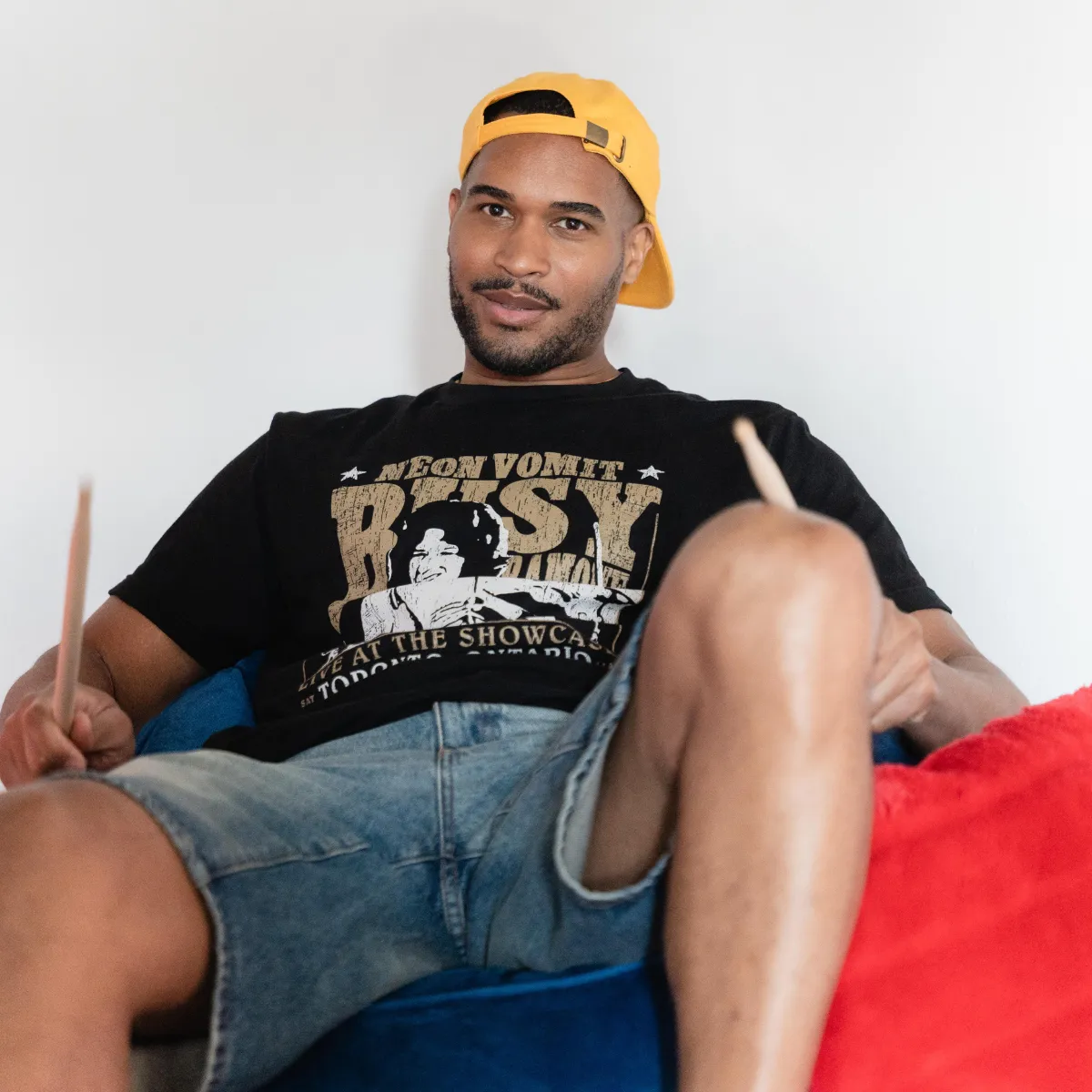 Ready or Not Neon Vomit T-Shirt - Black sold by RetroKid product image thumbnail 2