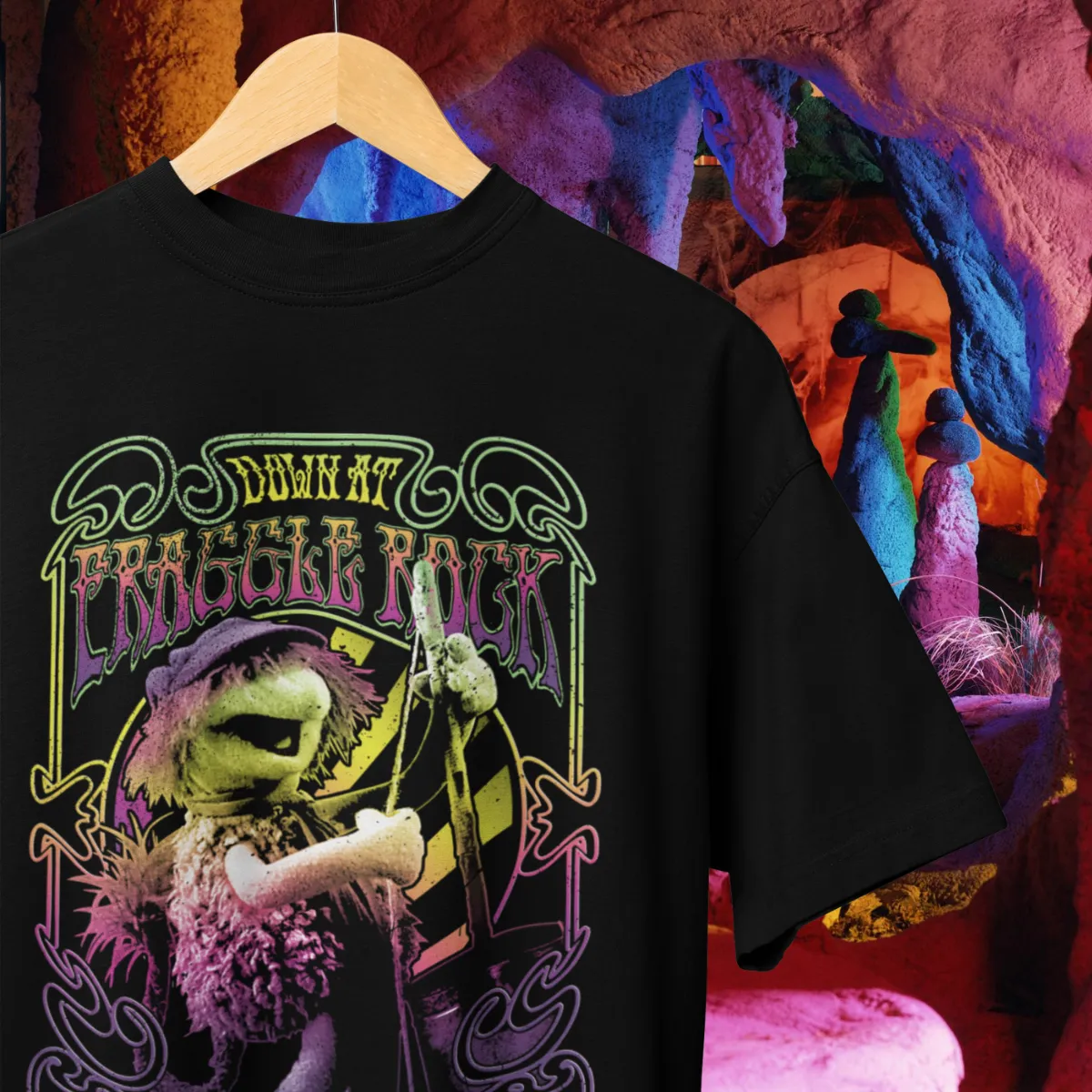 Fraggle Rock Experience T-Shirt - Black sold by RetroKid product image thumbnail 2