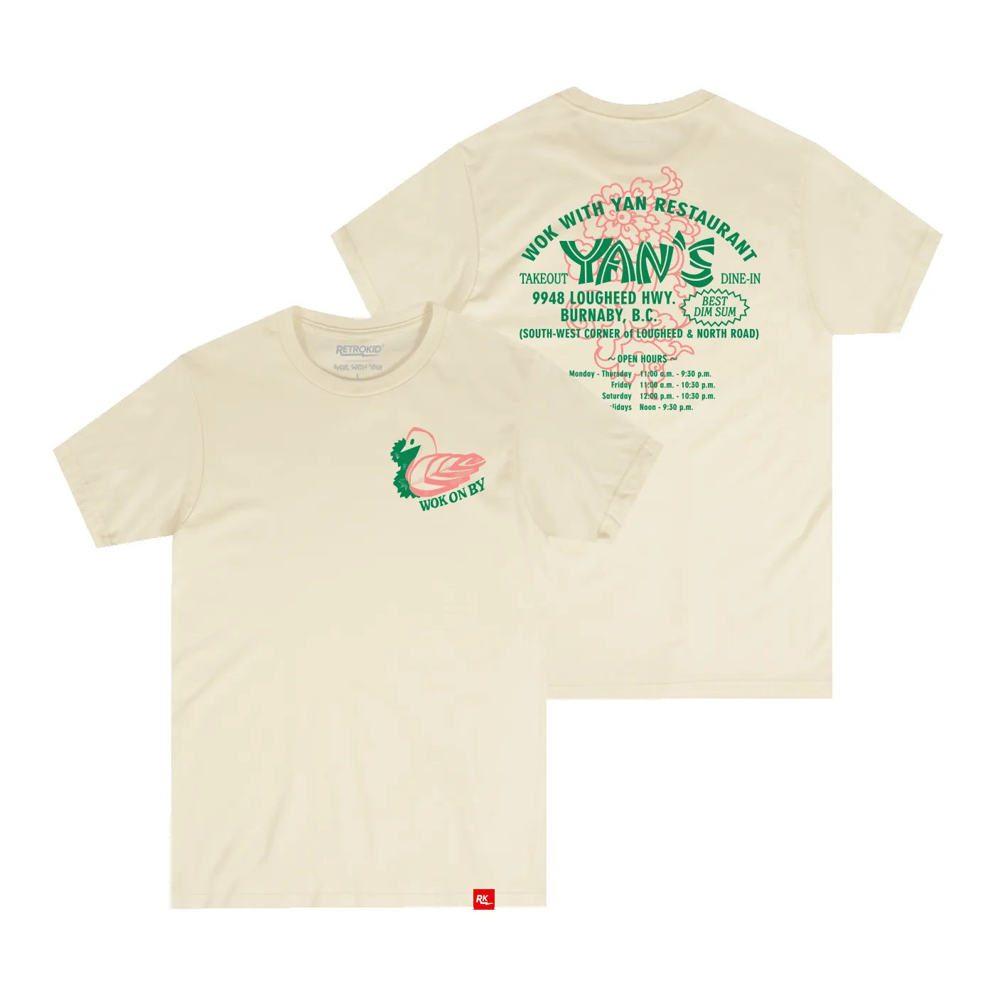 Wok With Yan Wok On By T-Shirt - Ivory sold by RetroKid