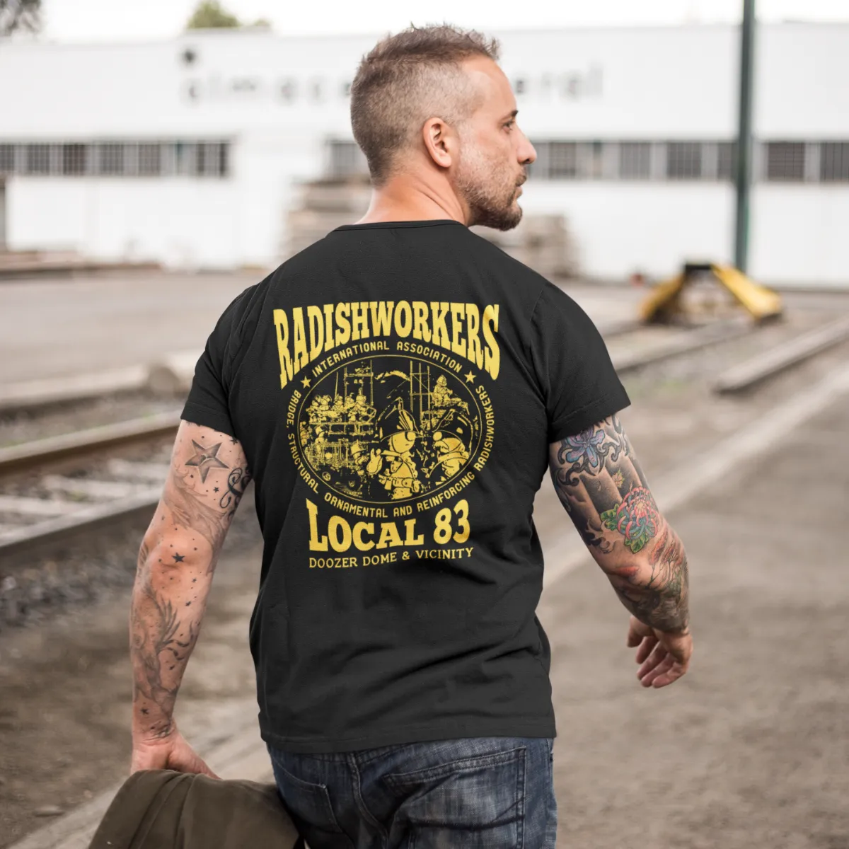 Fraggle Rock Doozer Union T-Shirt - Black sold by RetroKid product image thumbnail 2