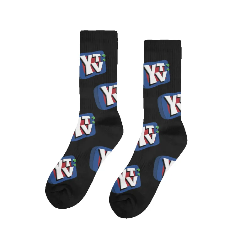 YTV Classic Crew Socks - Black made by RetroKid