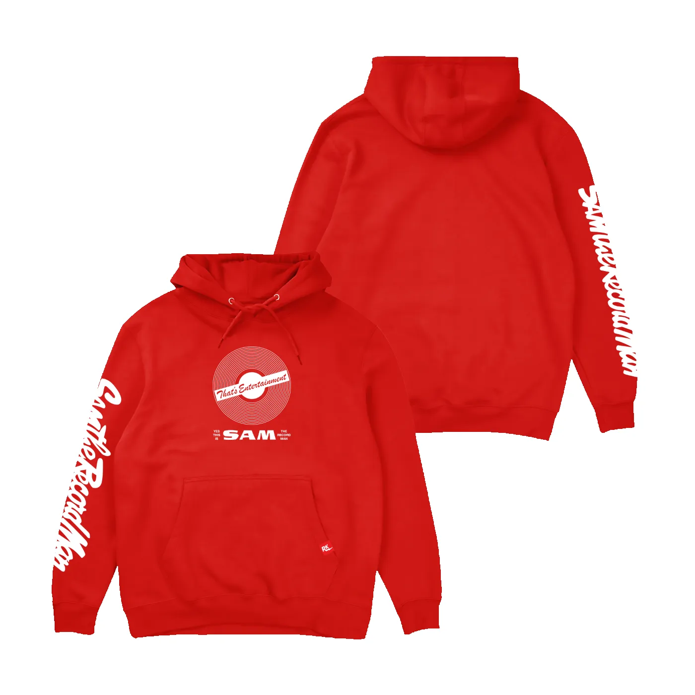 Retrontario Sam The Record Man Hoodie - Red sold by RetroKid product image thumbnail 2